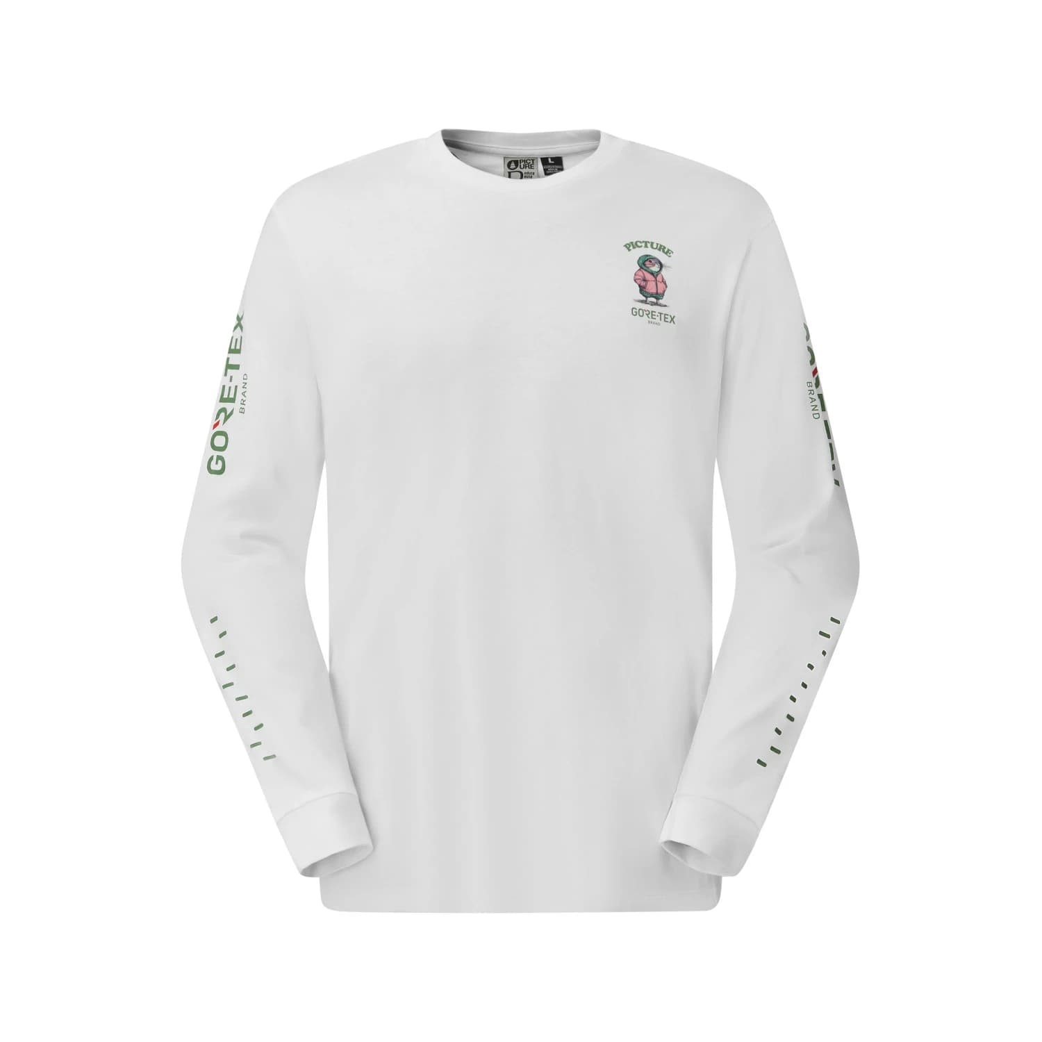 Мъжка блуза с дълъг ръкав Picture Picture X GTX L/S Tee Longsleeve - White