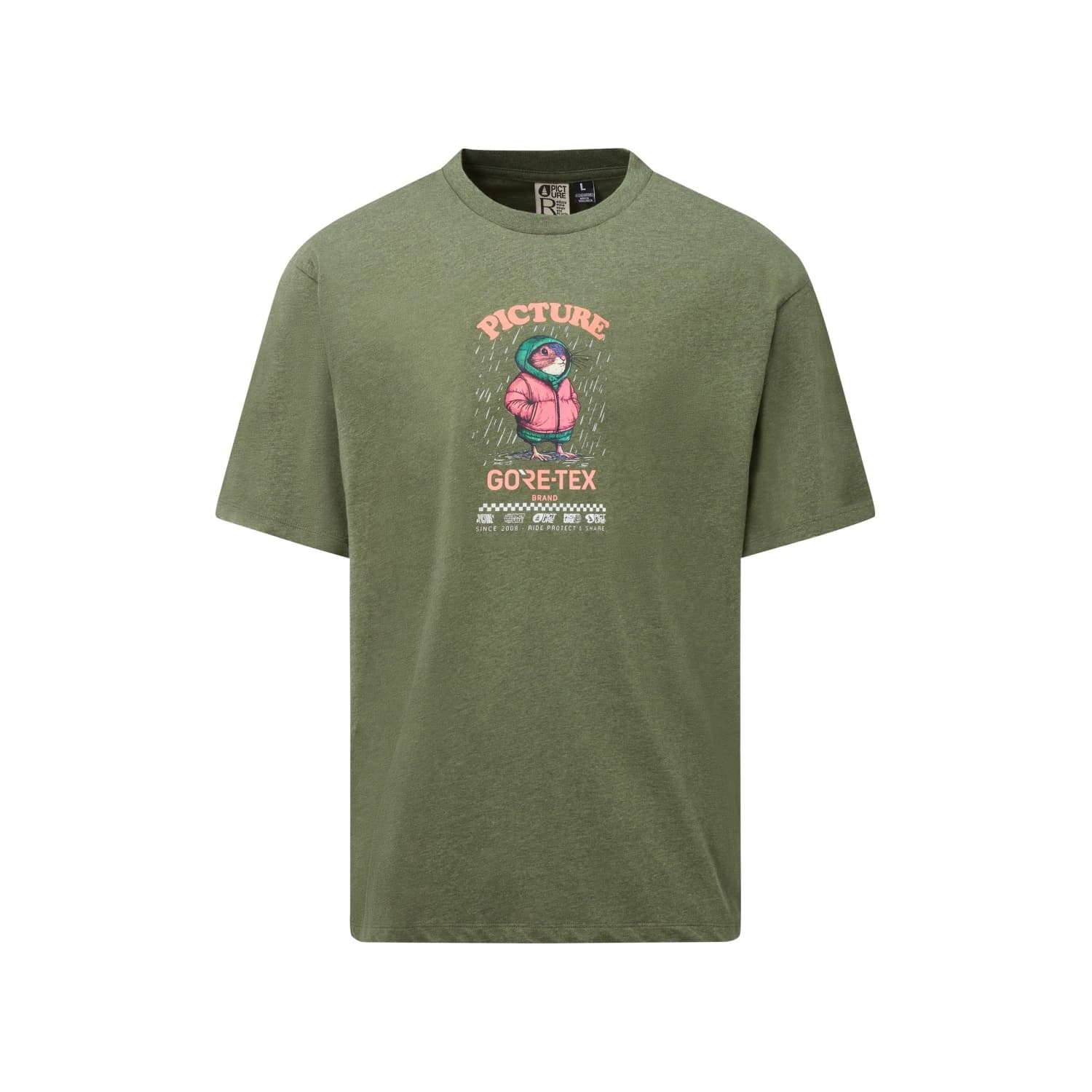 Мъжка тениска Picture Picture X GTX Tee T-shirt - Grape Leaf Melange