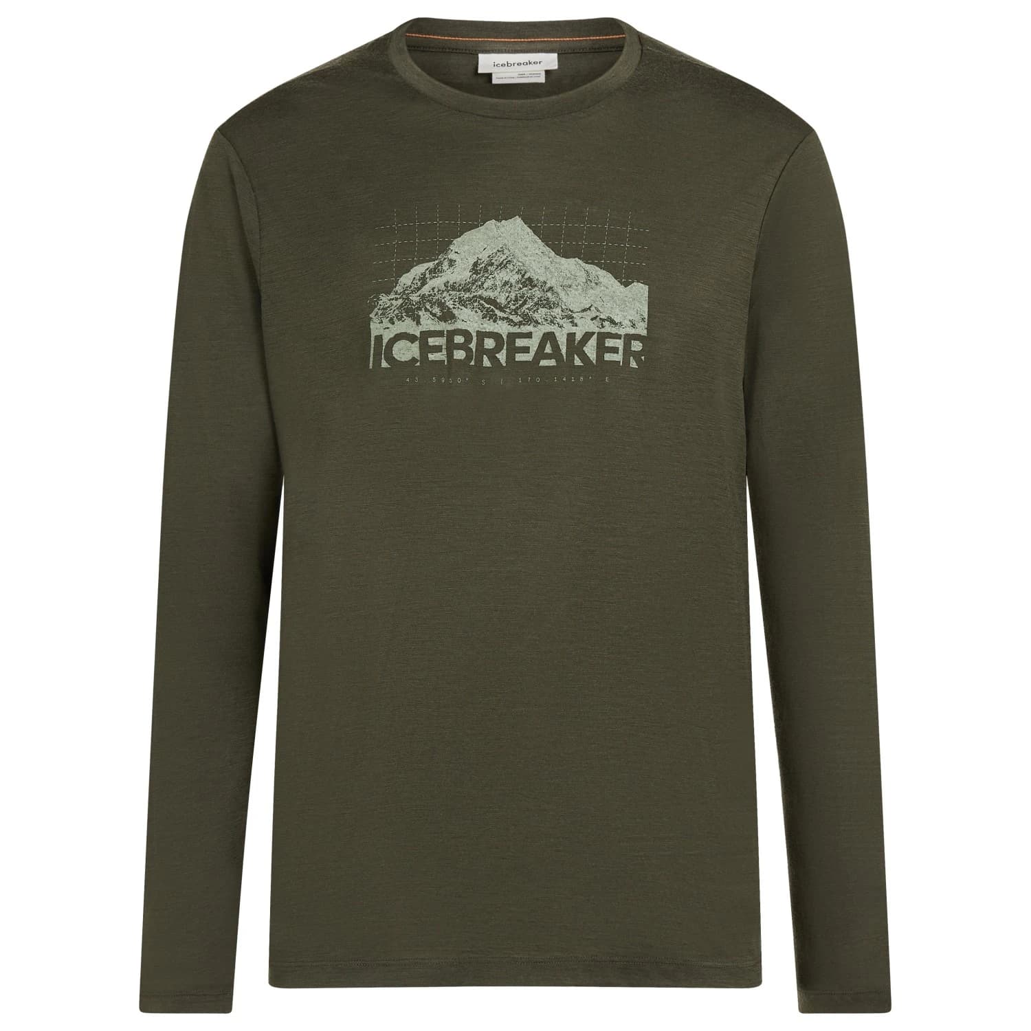Мъжка мериносова блуза Icebreaker Merino 150 Tech Lite L/S Tee Aoraki Explorer Merino shirt - Dark Loden