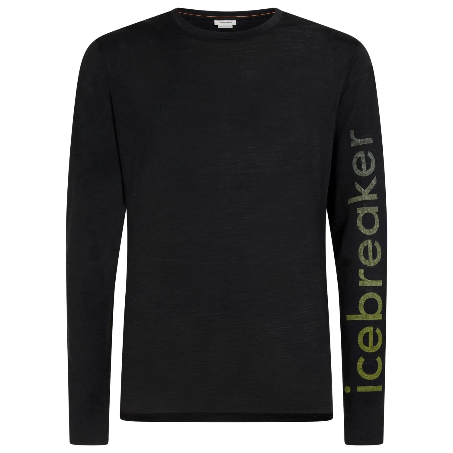 Мъжка мериносова блуза Icebreaker Merino 150 Tech Lite L/S Tee Ib Vertical Merino shirt - Black