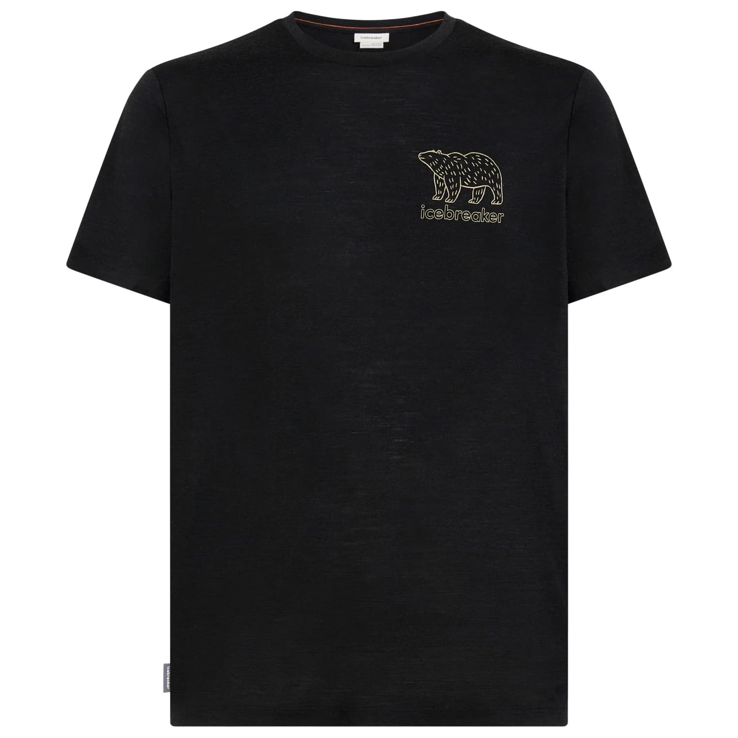 Мериносова блуза Icebreaker Merino 150 Tech Lite S/S Tee Forest Footsteps Merino shirt - Black