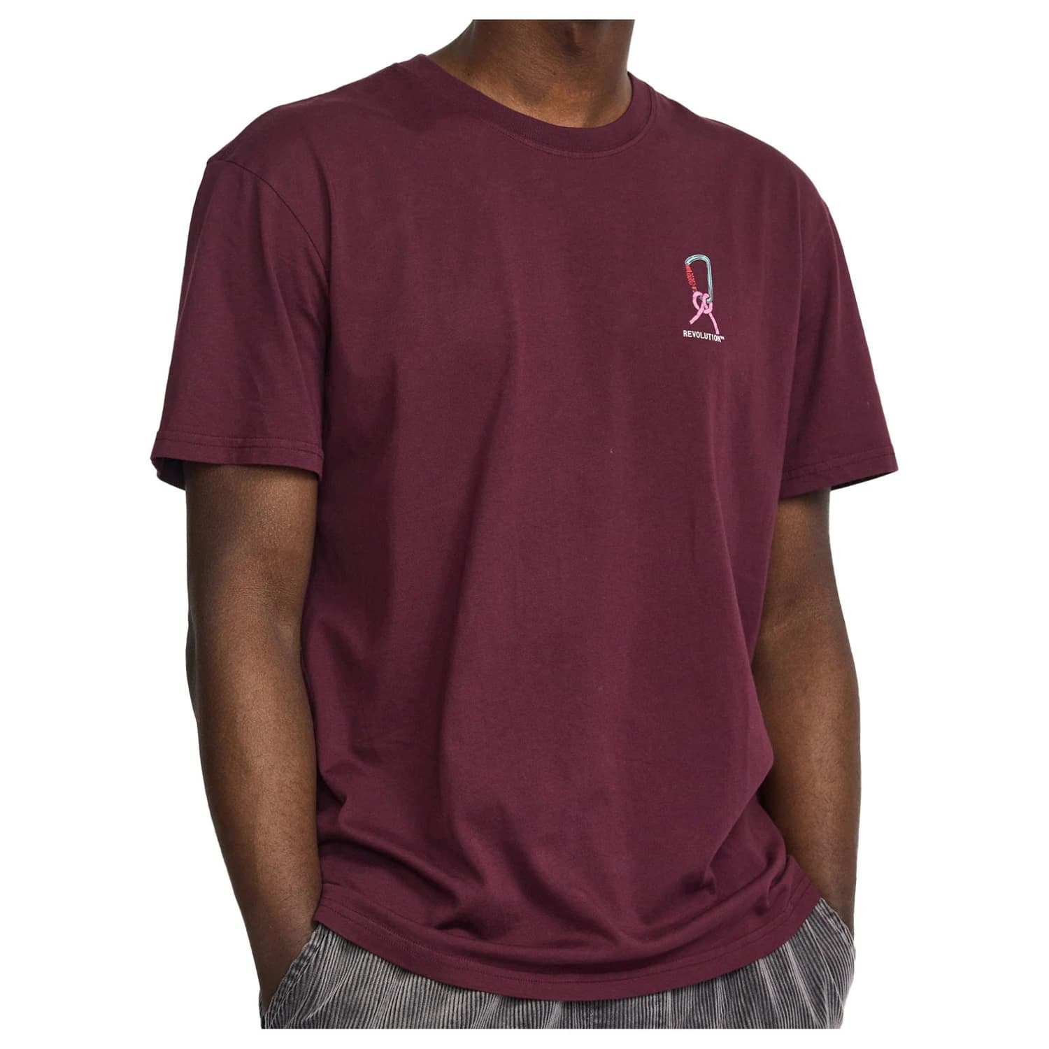 Тениска Revolution Application T-Shirt 1463 CAB T-shirt - Burgundy