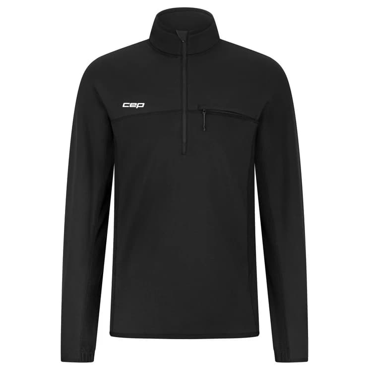 Мъжка тениска CEP Core Run Thermal Zip Shirt Long Sleeve 2.0 Running shirt - Black