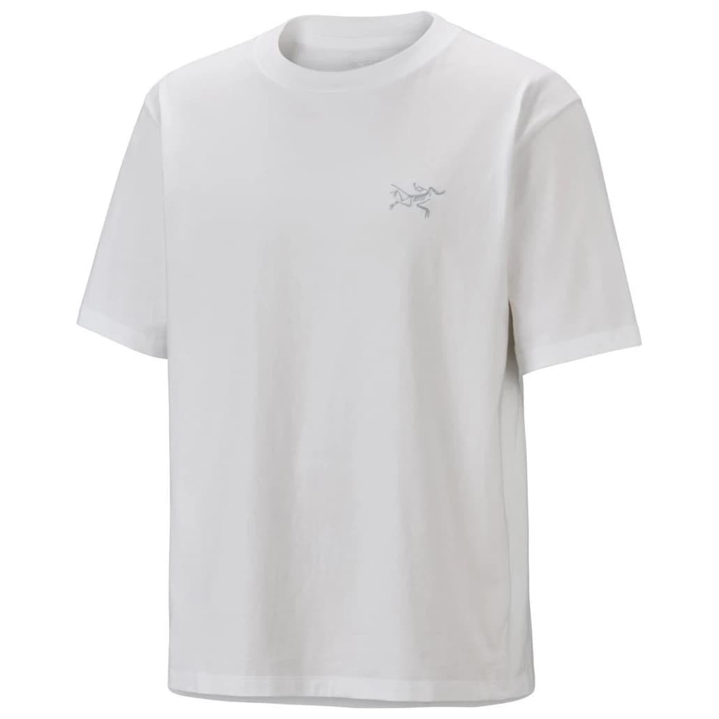 Тениска Arc'teryx Kragg Cotton Emblem Crew S/S T-shirt - White Light