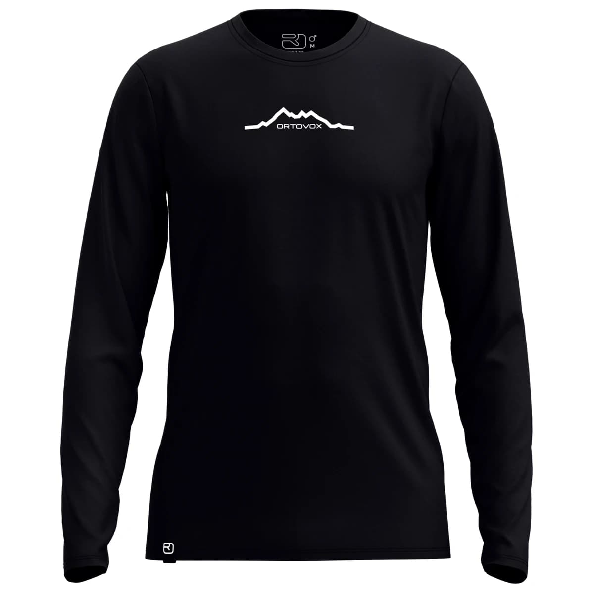 Мериносова блуза Ortovox 150 Cool Mountain L/S Merino shirt - Black Raven