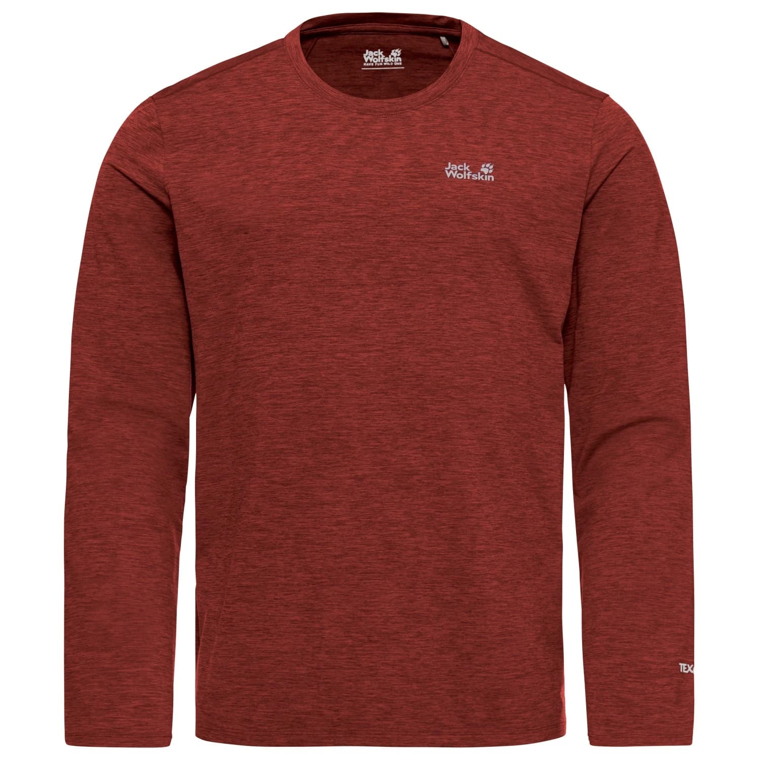 Мъжка спортна тениска Jack Wolfskin Trail L/S Sport shirt - Merlot