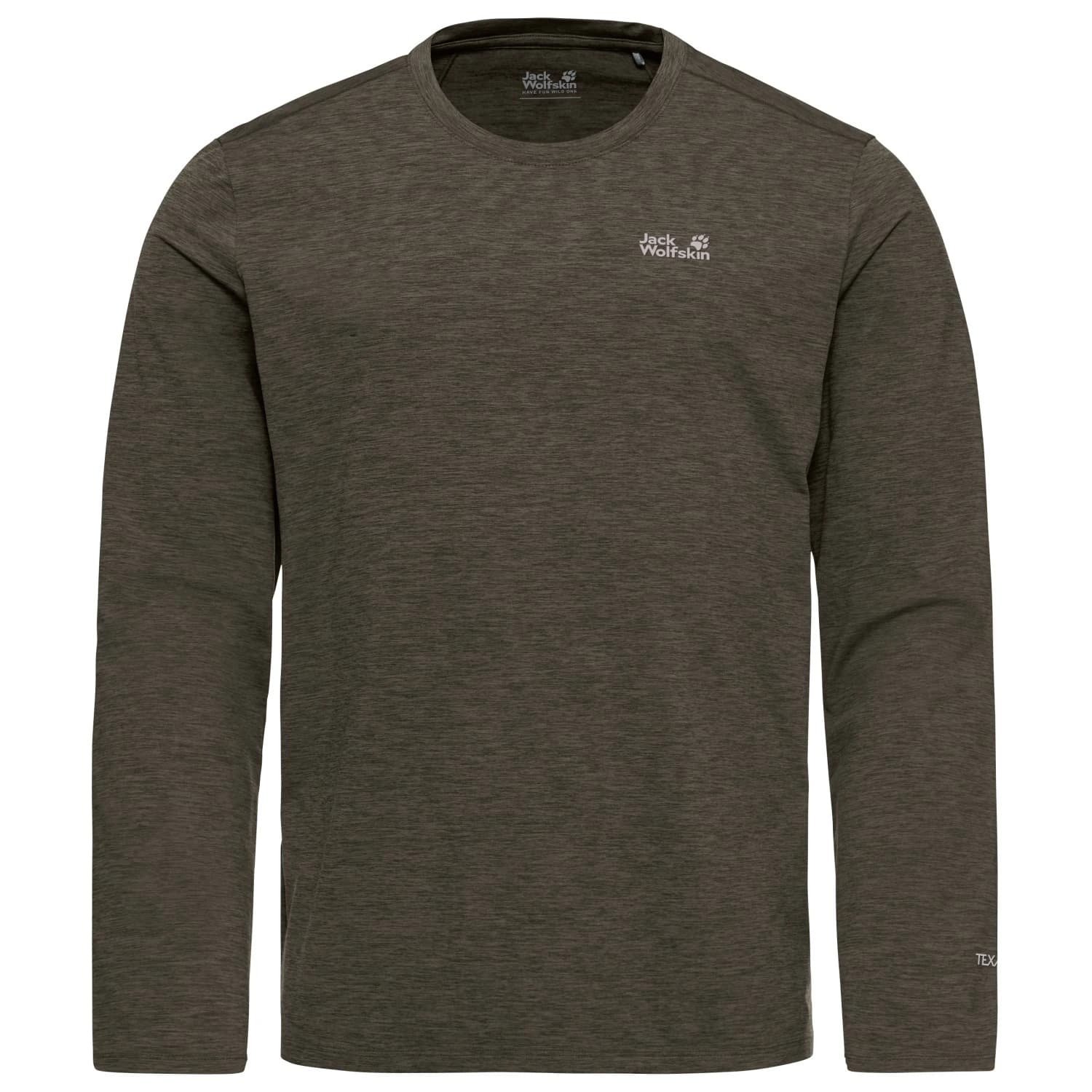 Мъжка спортна тениска Jack wolfskin Trail L/S Sport shirt - Obsidian Moss