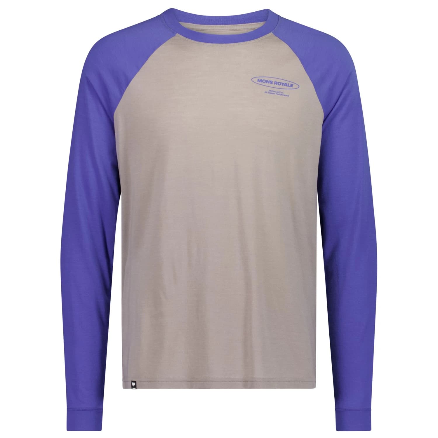 Мериносова блуза Mons Royale Icon Merino Raglan Long Sleeve Merino longsleeve - Blue Dusk / Cinder