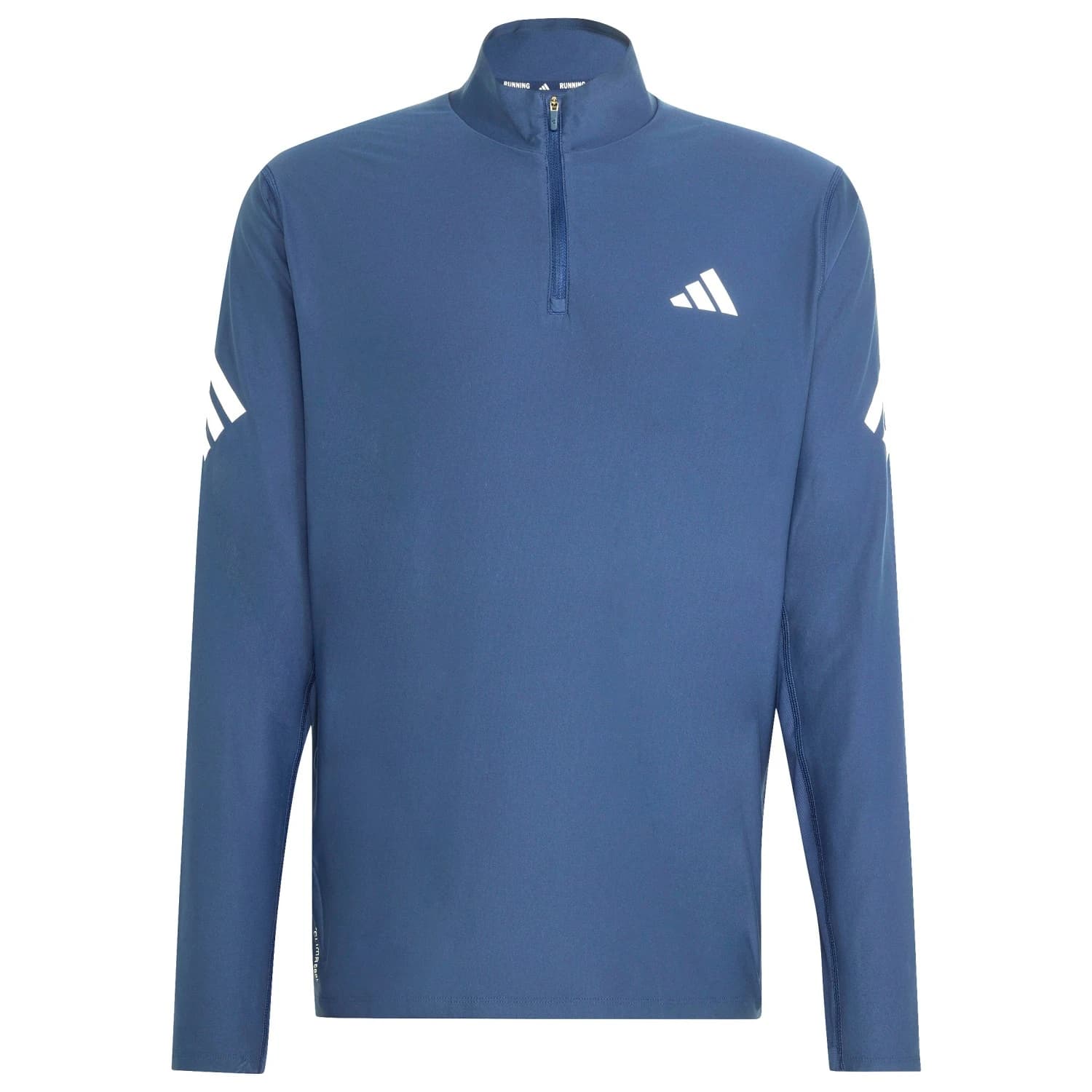 Мъжка тениска adidas AD365 Running Iconic Half Zip Running shirt - Tech Indigo / White