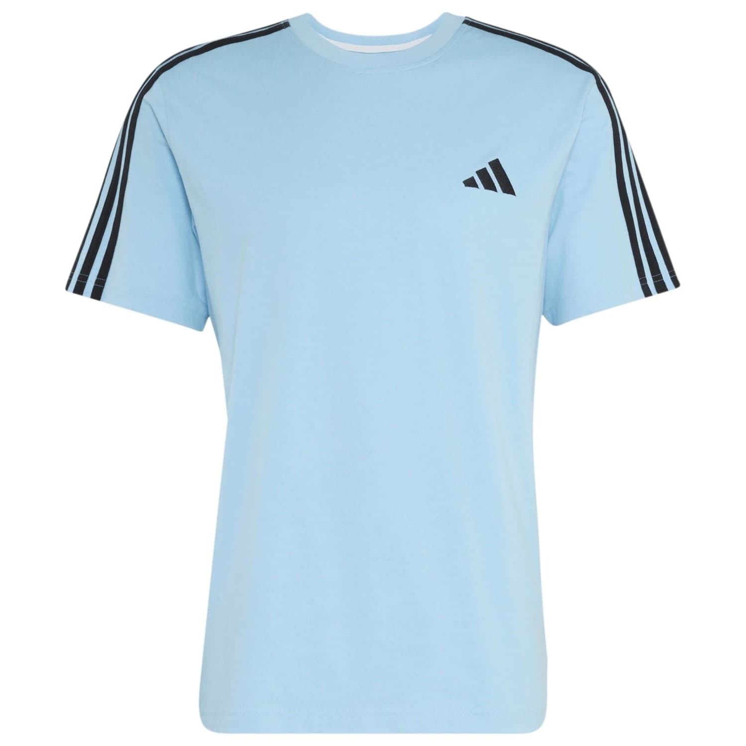 Мъжка тениска adidas Essentials Single Jersey Left Chest Branded Tee T-shirt - Clear Sky / Black