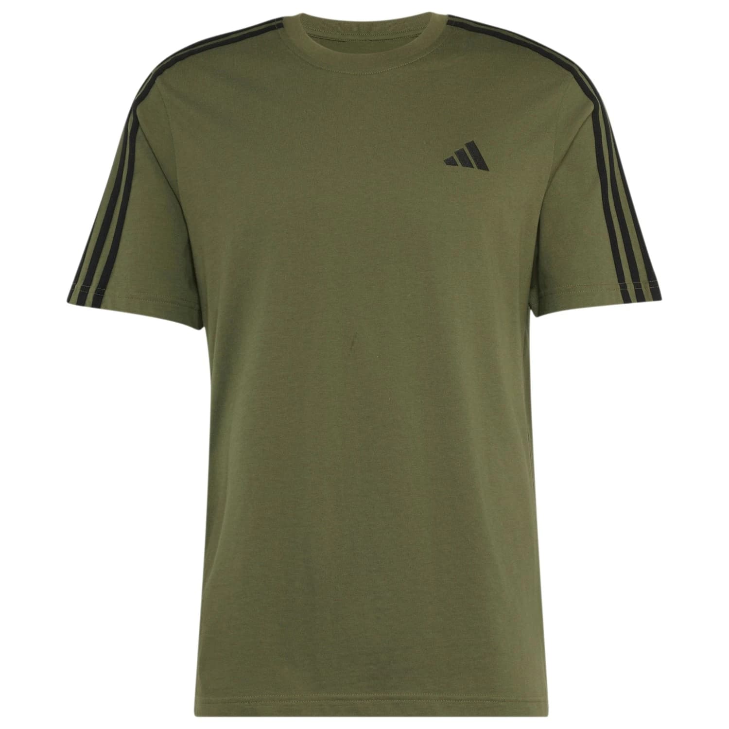 Мъжка тениска adidas Essentials Single Jersey Left Chest Branded Tee T-shirt - Olive Four / Black