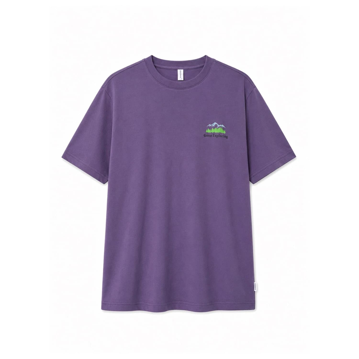 Мъжка тениска Mazine Chest Print T-Shirt - Light Grape