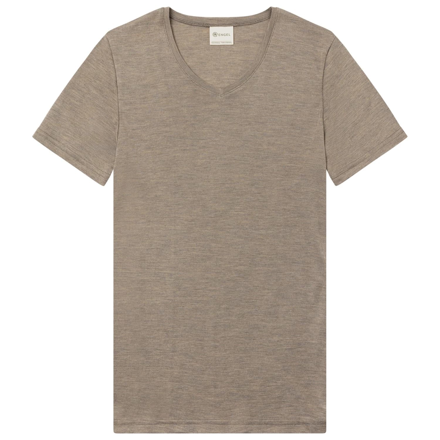 Мъжка мериносова блуза Engel Shirt S/S Merino shirt - Walnuss