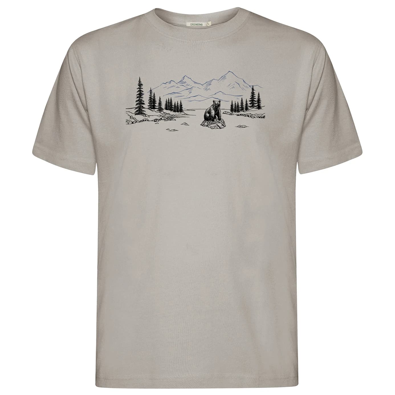 Мъжка тениска GreenBomb Bear River Fusion T-shirt - Sandstone