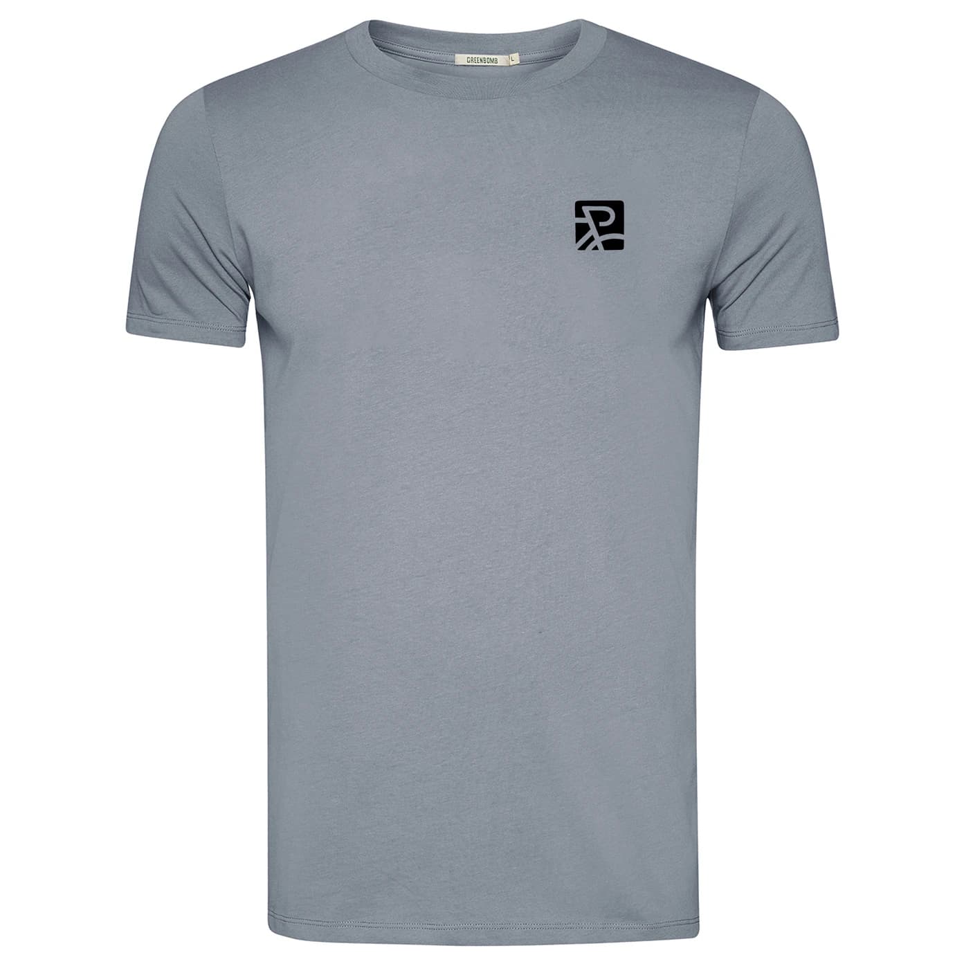 Мъжка тениска GreenBomb Bike Square Guide T-shirt - Sea Smoke