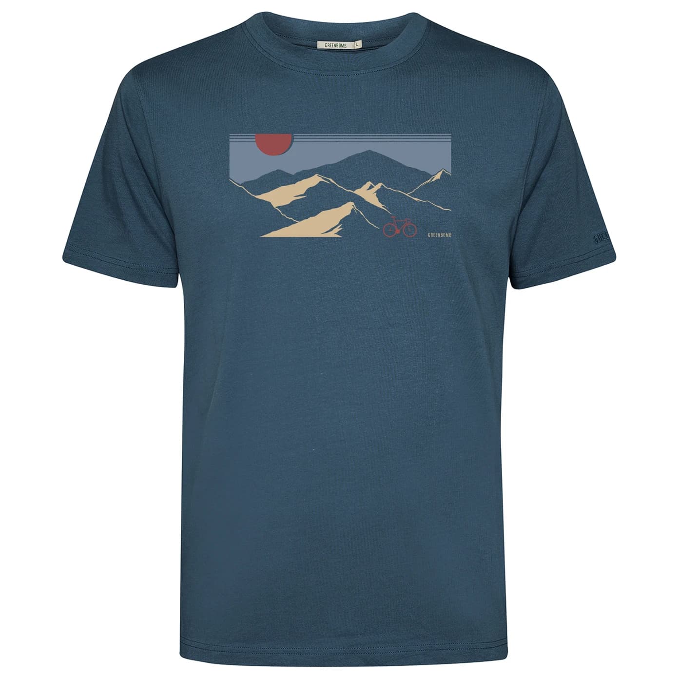 Мъжка тениска GreenBomb Mountain Tour Fusion T-shirt - Blue Pine