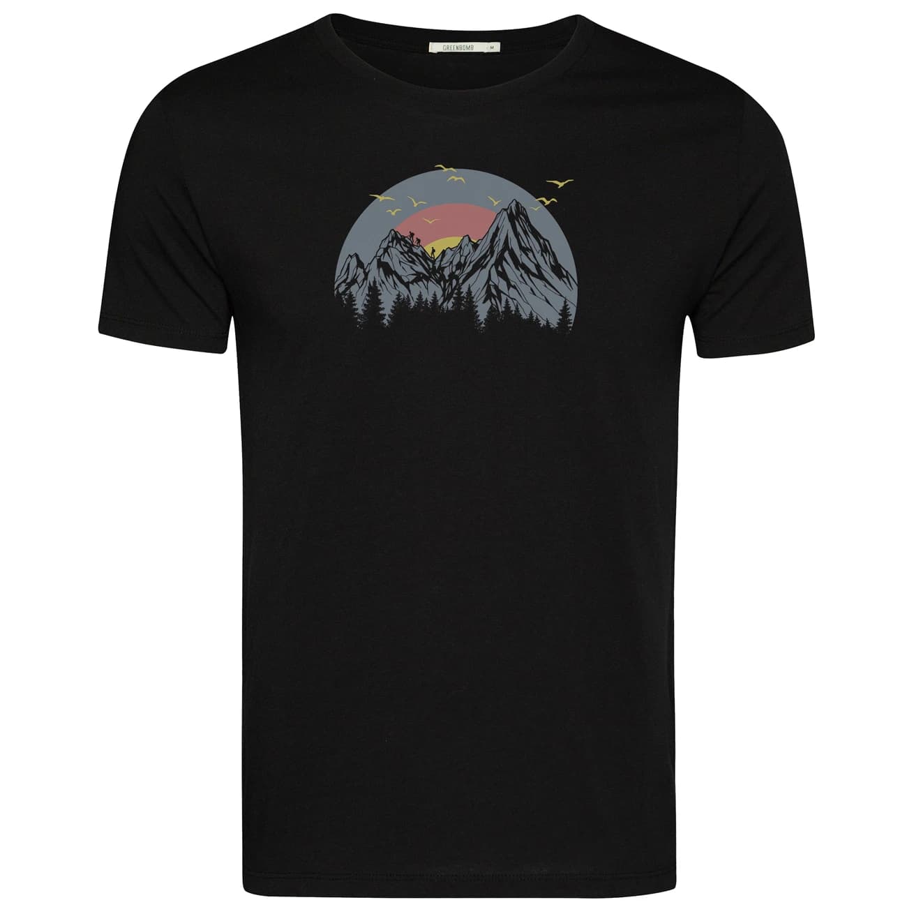Мъжка тениска GreenBomb Peak Circle Guide T-shirt - Black