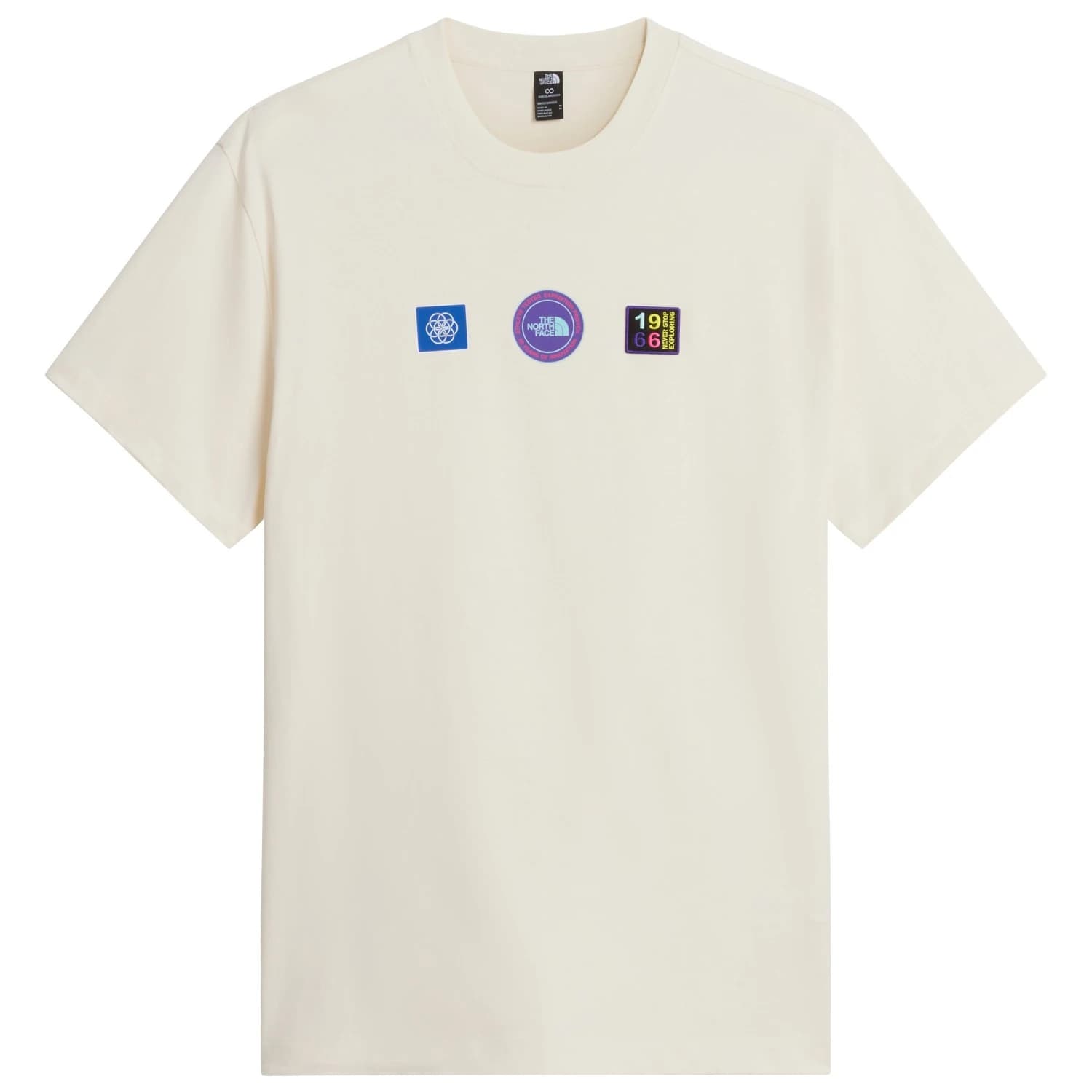 Мъжка тениска The North Face Explorer Badges RLX S/S Tee T-shirt - White Dune