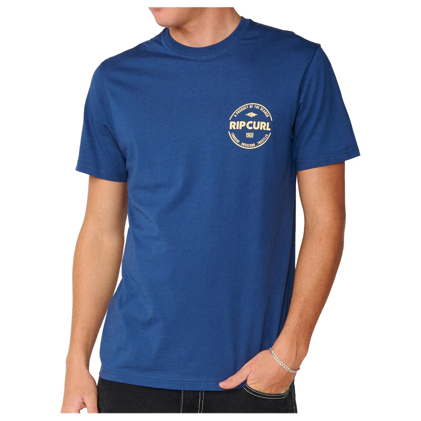 Мъжка тениска Rip Curl Staple Tee T-shirt - Light Navy