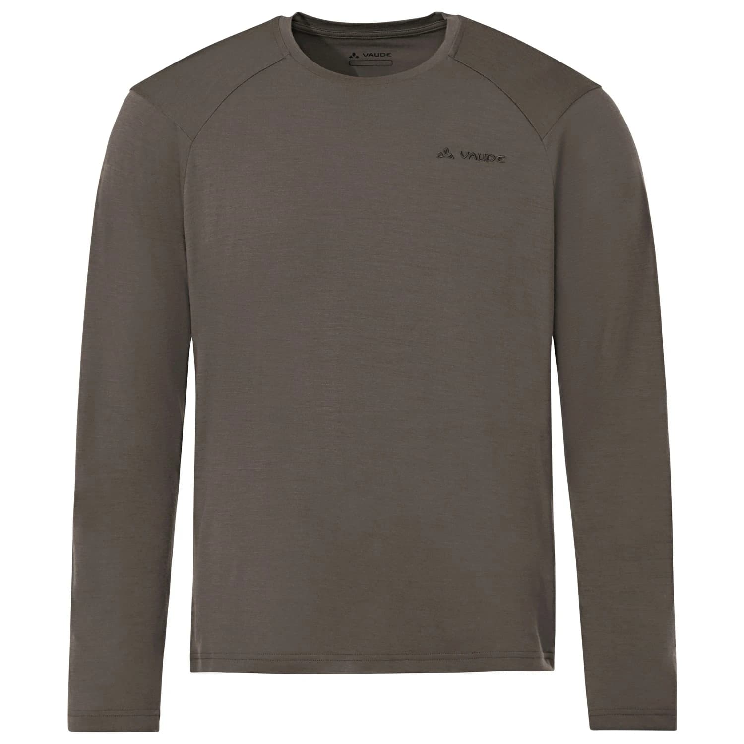 Мъжка мериносова блуза Vaude Essential Wool L/S T-Shirt Merino shirt - Deer Brown