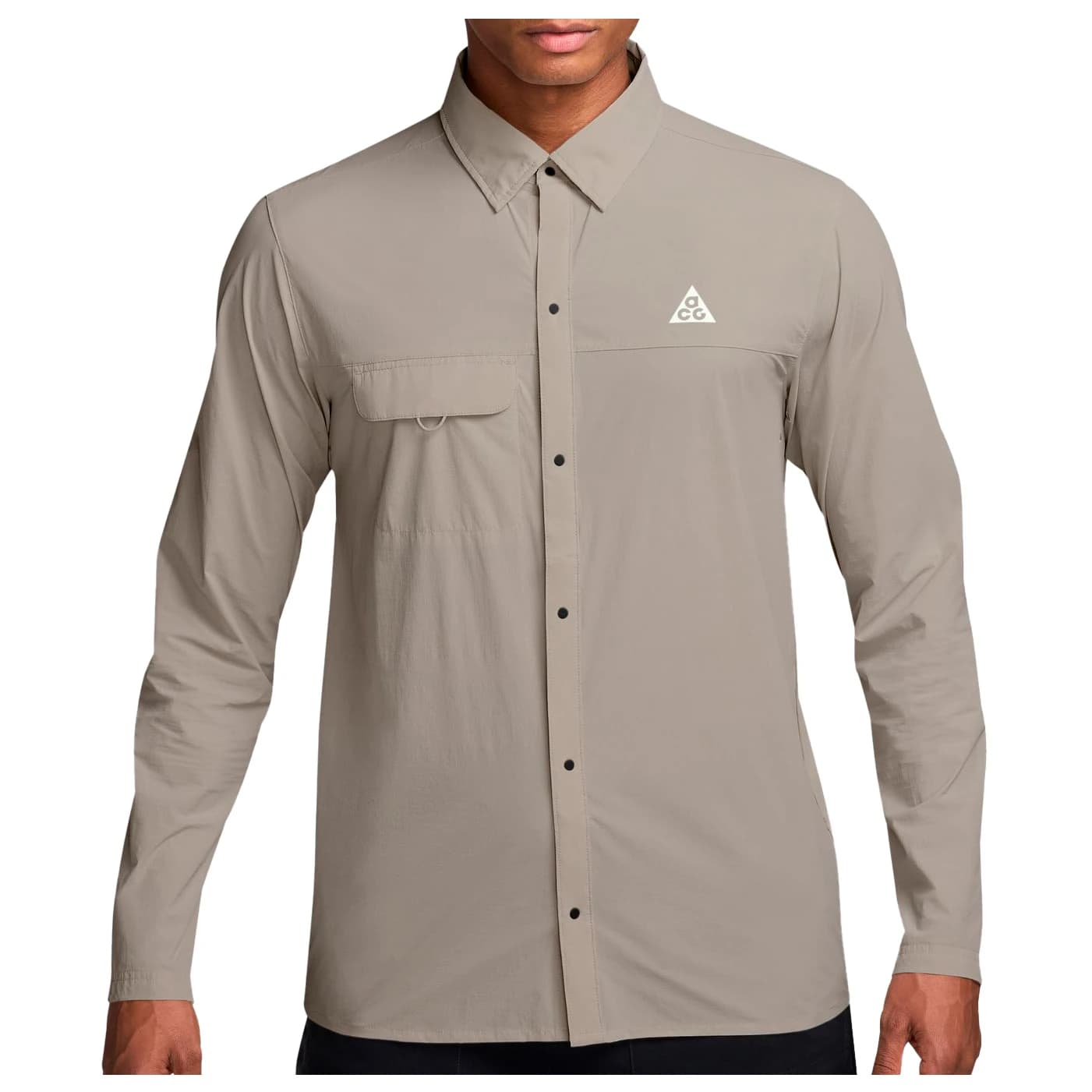 Тениска Nike ACG Aireez Button L/S Running jacket - Cream II / Summit White