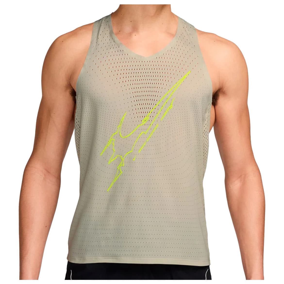 Тениска Nike Dri-Fit ADV Aeroswift GFX Singlet Running shirt - Light Bone