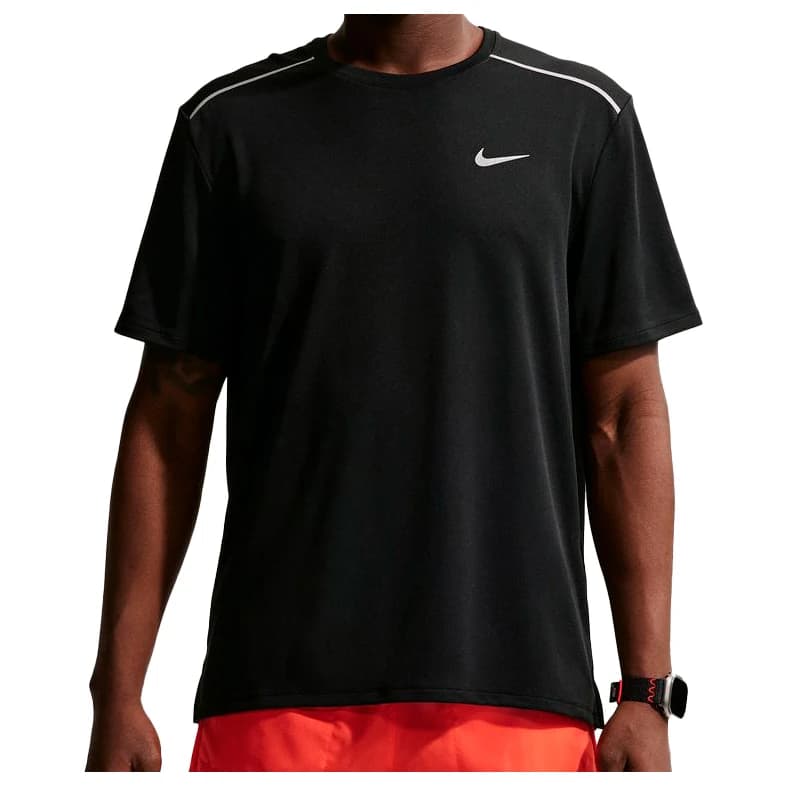 Мъжка тениска Nike Dri-Fit UV Miler S/S Running shirt - Black / Black / Reflective Silver