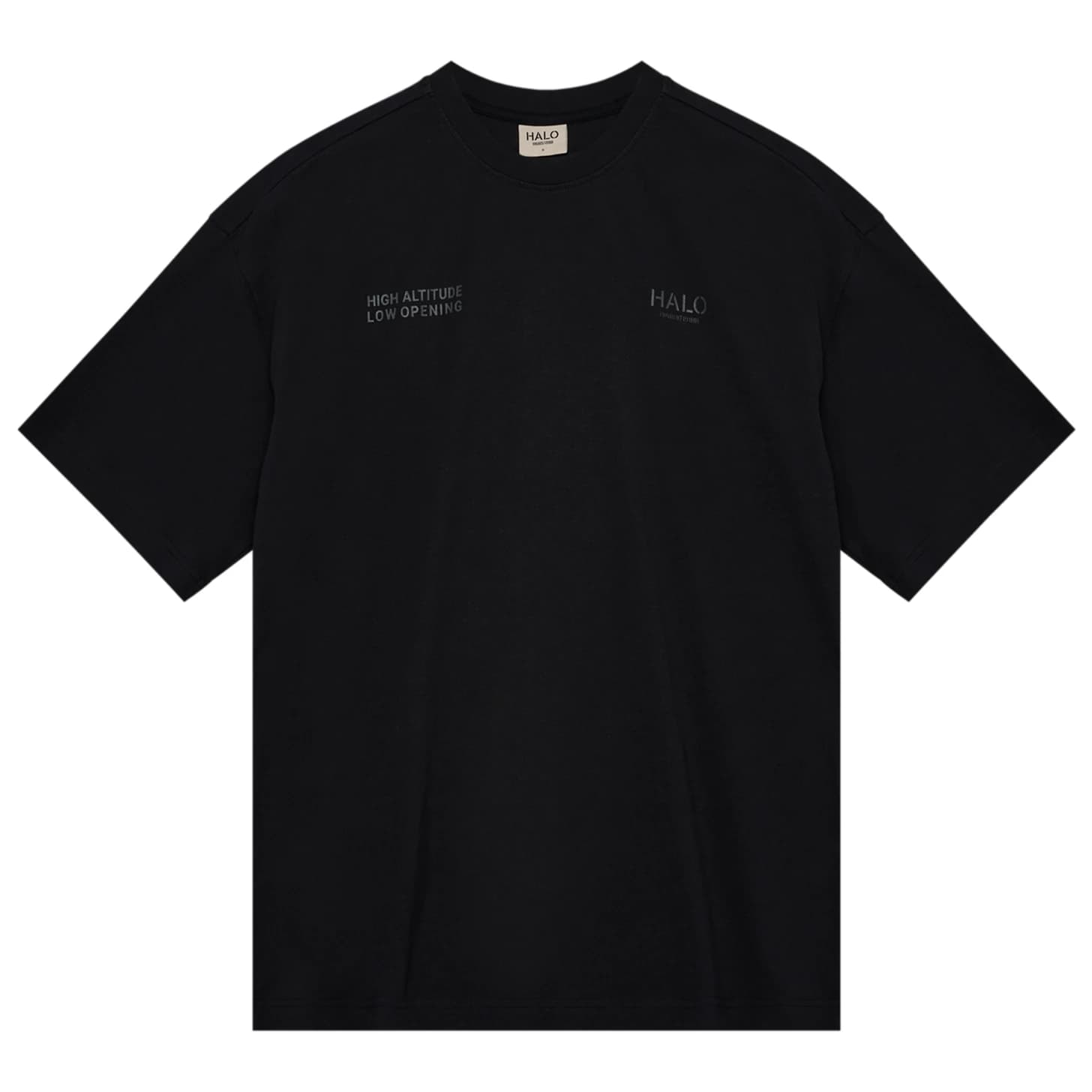 Тениска Halo Graphic Boxy T-Shirt - Black / Raven