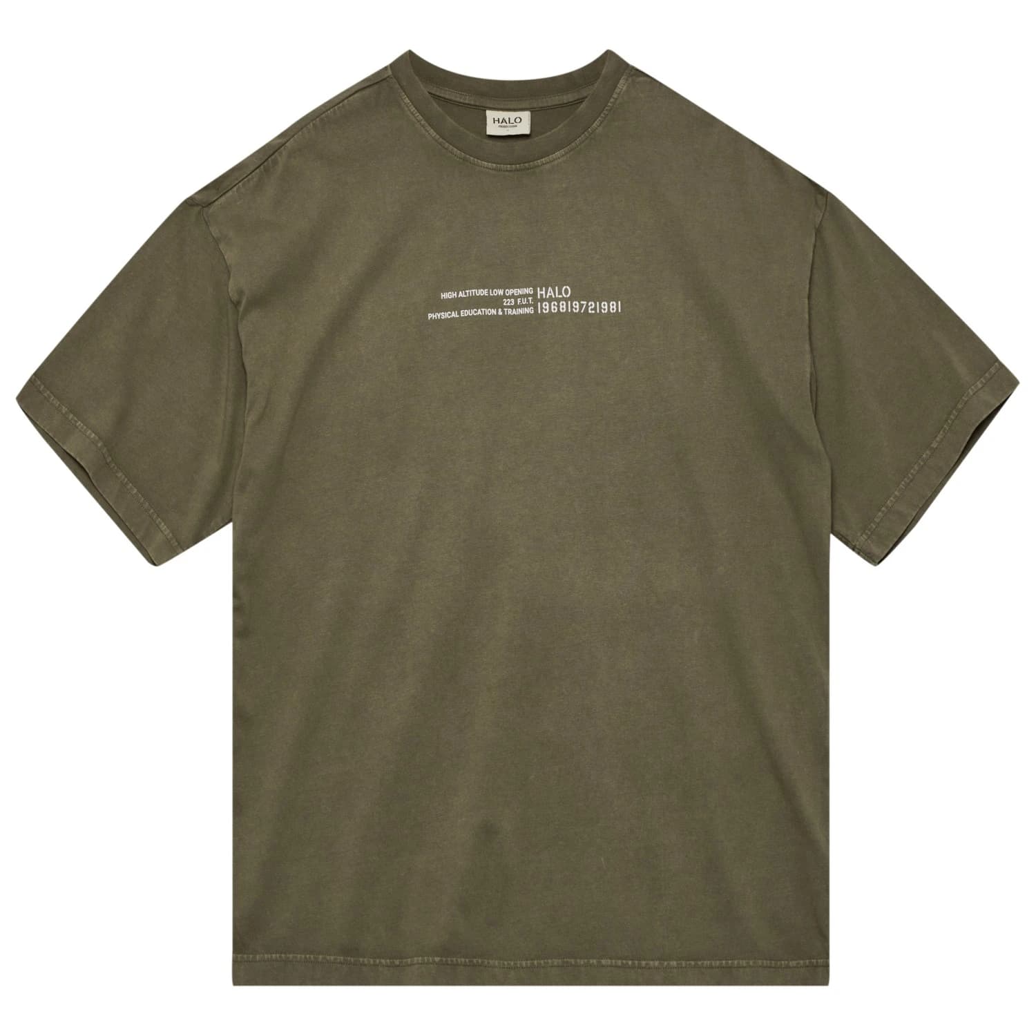Тениска Halo Graphic Boxy T-Shirt - Capers / Marshmallow