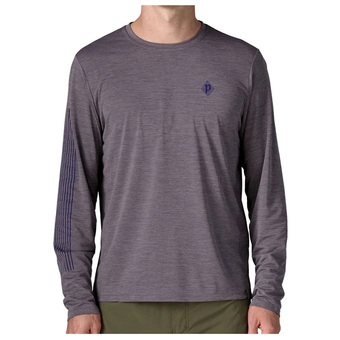 Мъжка спортна тениска Patagonia L/S Capilene Cool Daily Shirt Hut Tripper Sport shirt - May Grey / Light May Grey X-Dye