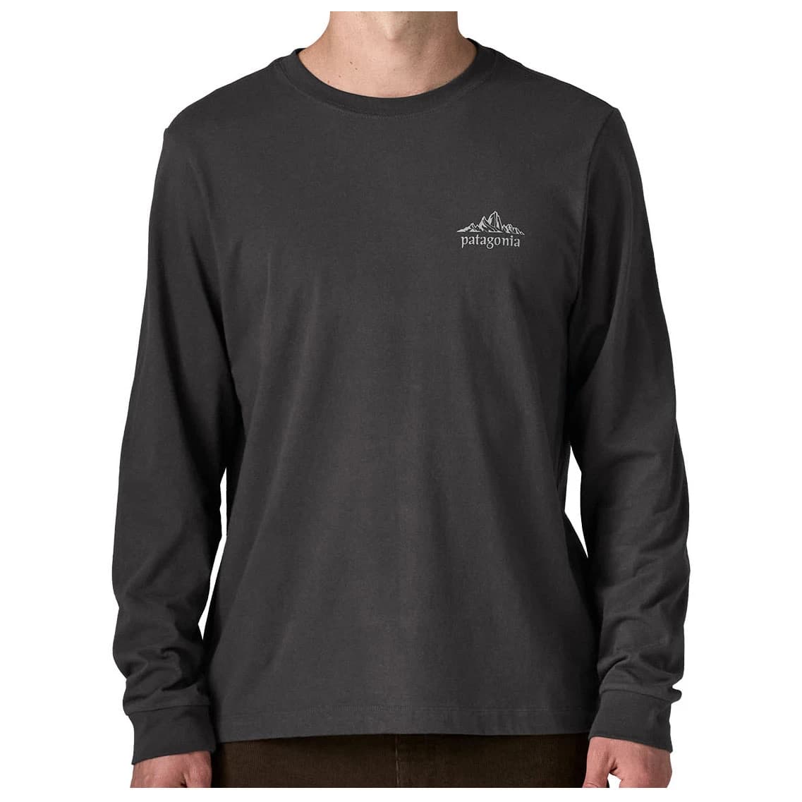 Мъжка блуза с дълъг ръкав Patagonia L/S Cloud Crag T-Shirt Longsleeve - Ink Black