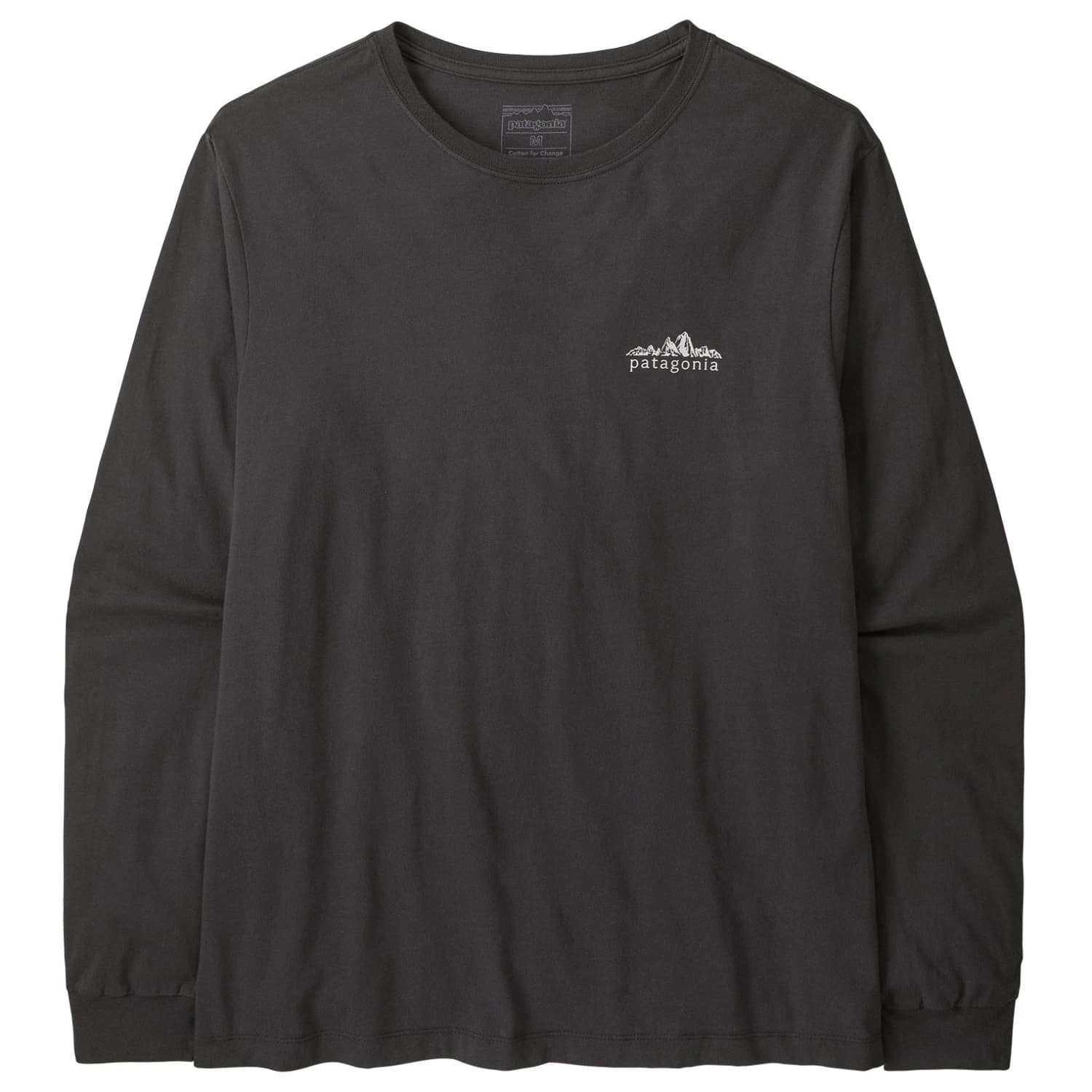 Мъжка блуза с дълъг ръкав Patagonia L/S Fitz Roy Foothills T-Shirt Longsleeve - Ink Black