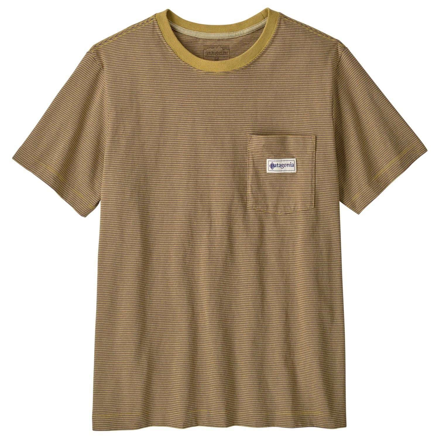 Тениска Patagonia MW Hut Tripper Label Pocket Tee T-shirt - Hut Tripper Micro: Lynx Tan