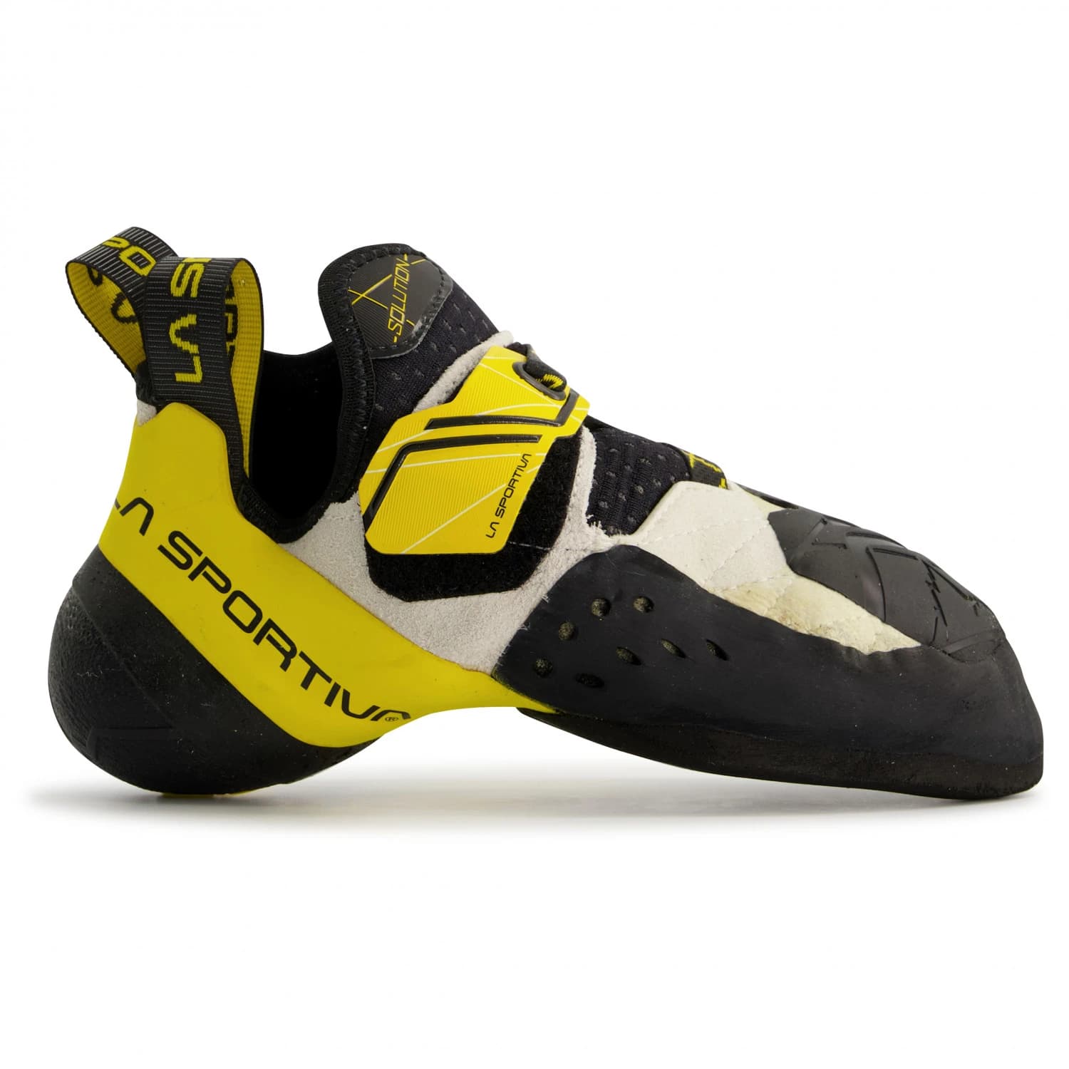 Мъжки обувки с велкро La Sportiva Solution Climbing shoes - White / Yellow