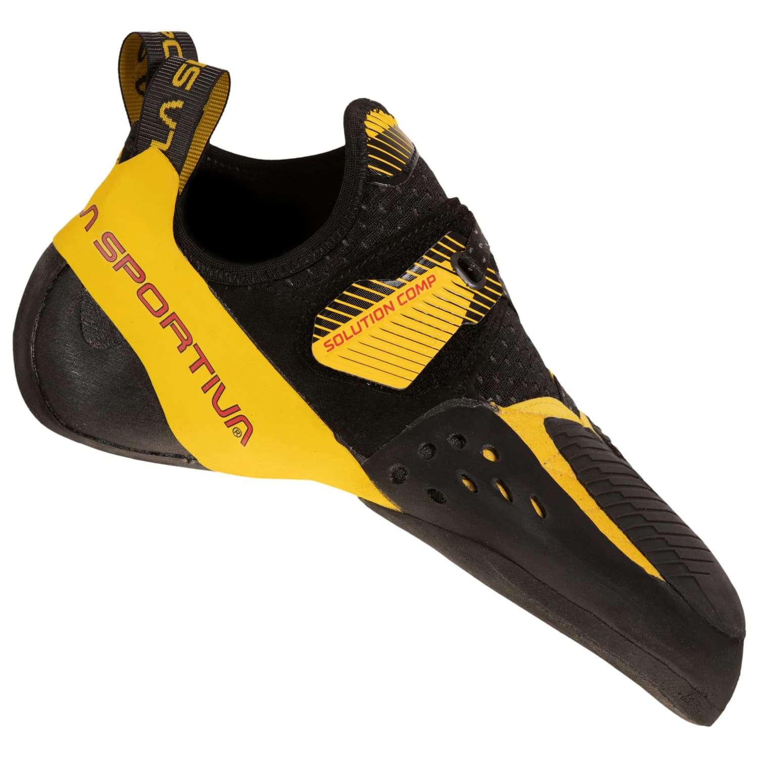 Мъжки обувки с велкро La Sportiva Solution Comp Climbing shoes - Black / Yellow