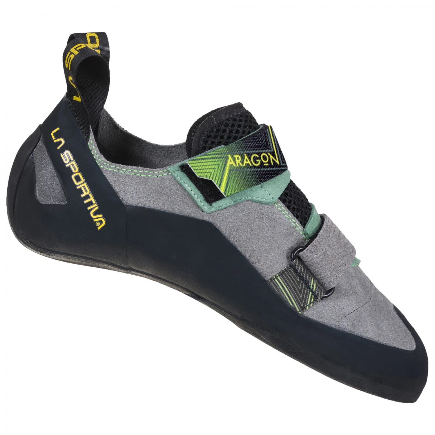 Мъжки обувки с велкро La Sportiva Aragon Climbing shoes - Clay / Jasmine Green