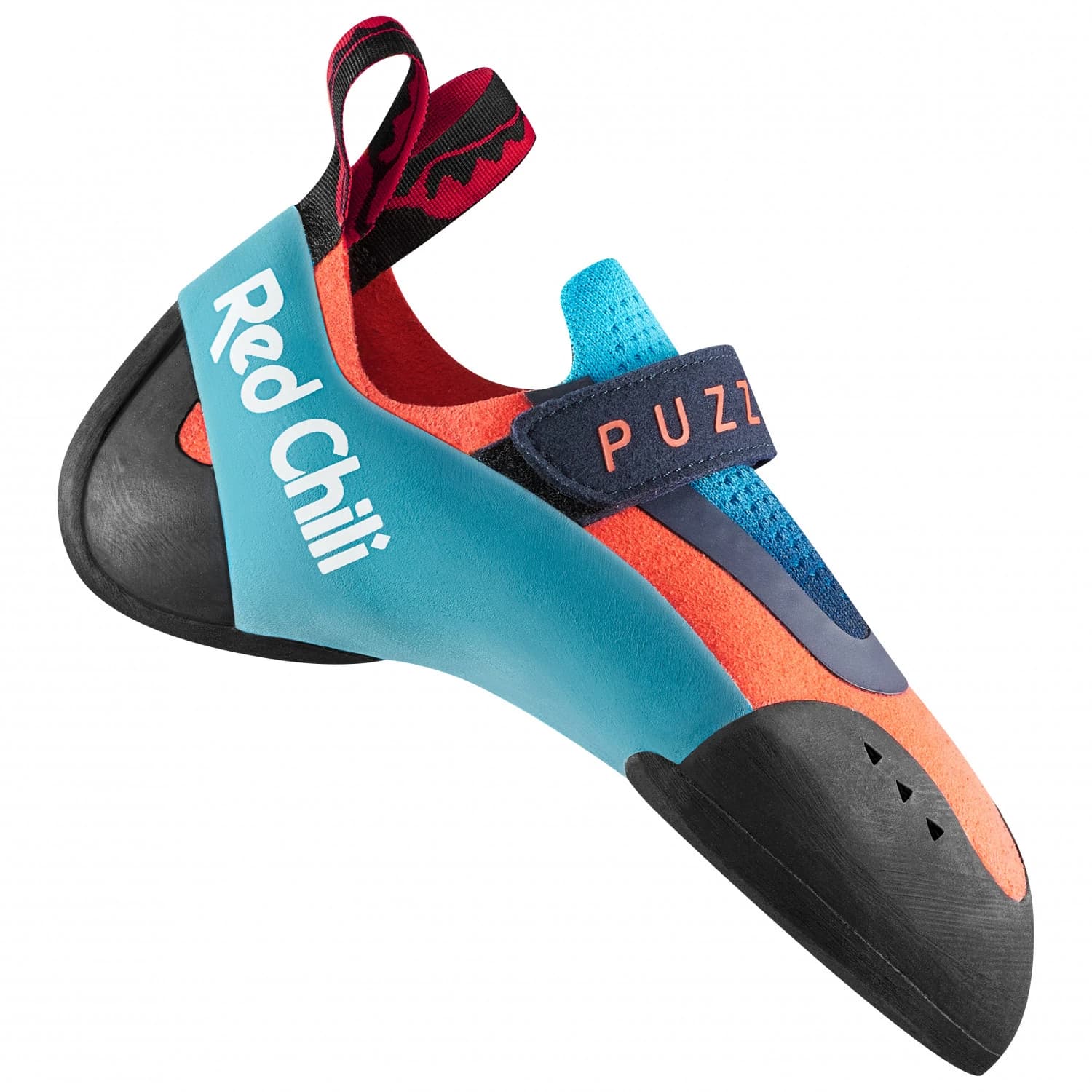 Детски обувки с велкро Red Chili Kid's Puzzle Climbing shoes - Neon Coral