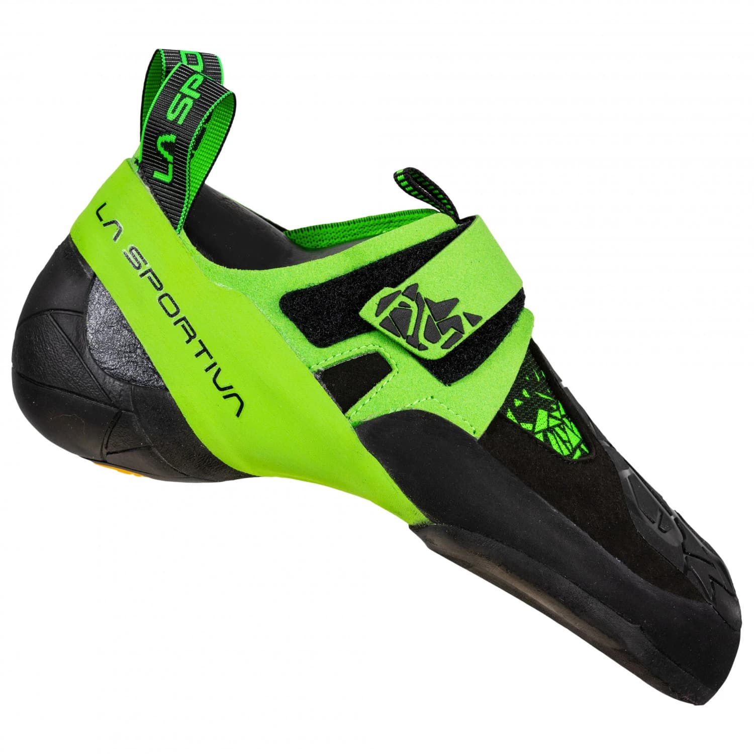Мъжки обувки с велкро La Sportiva Skwama Vegan Climbing shoes - Black / Flash Green