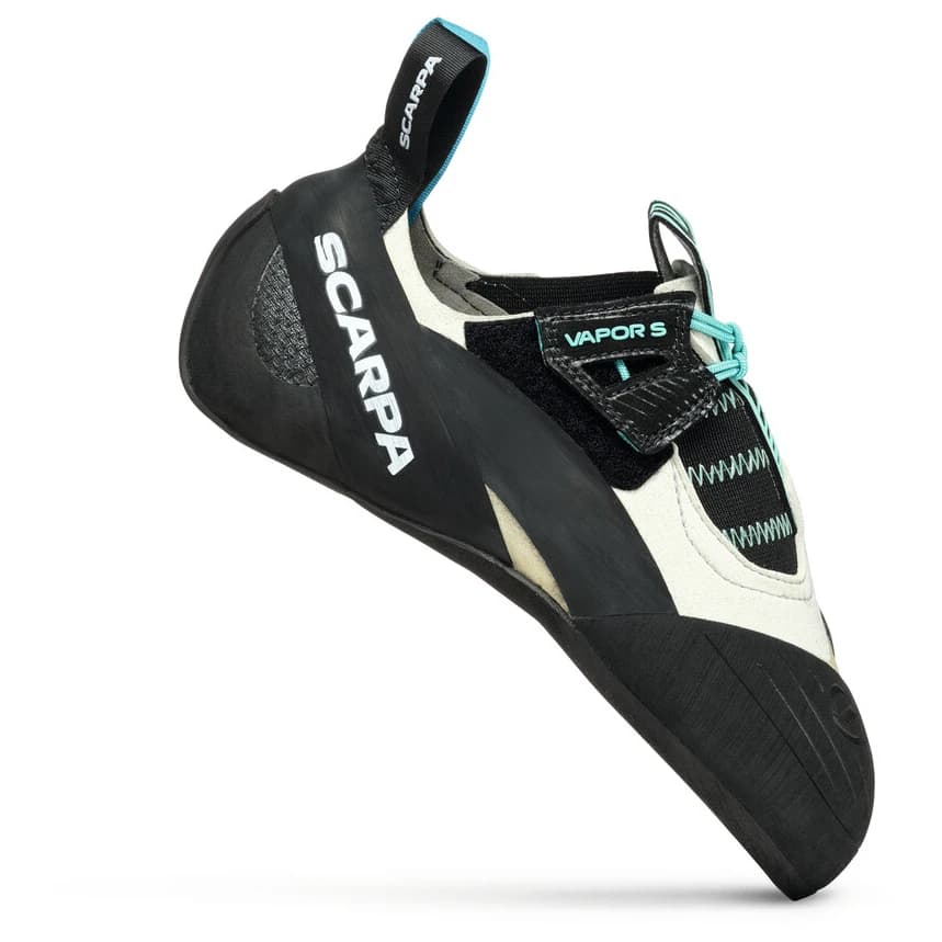 Дамски обувки с велкро Scarpa Women's Vapor S Climbing shoes - Dust Grey / Aqua