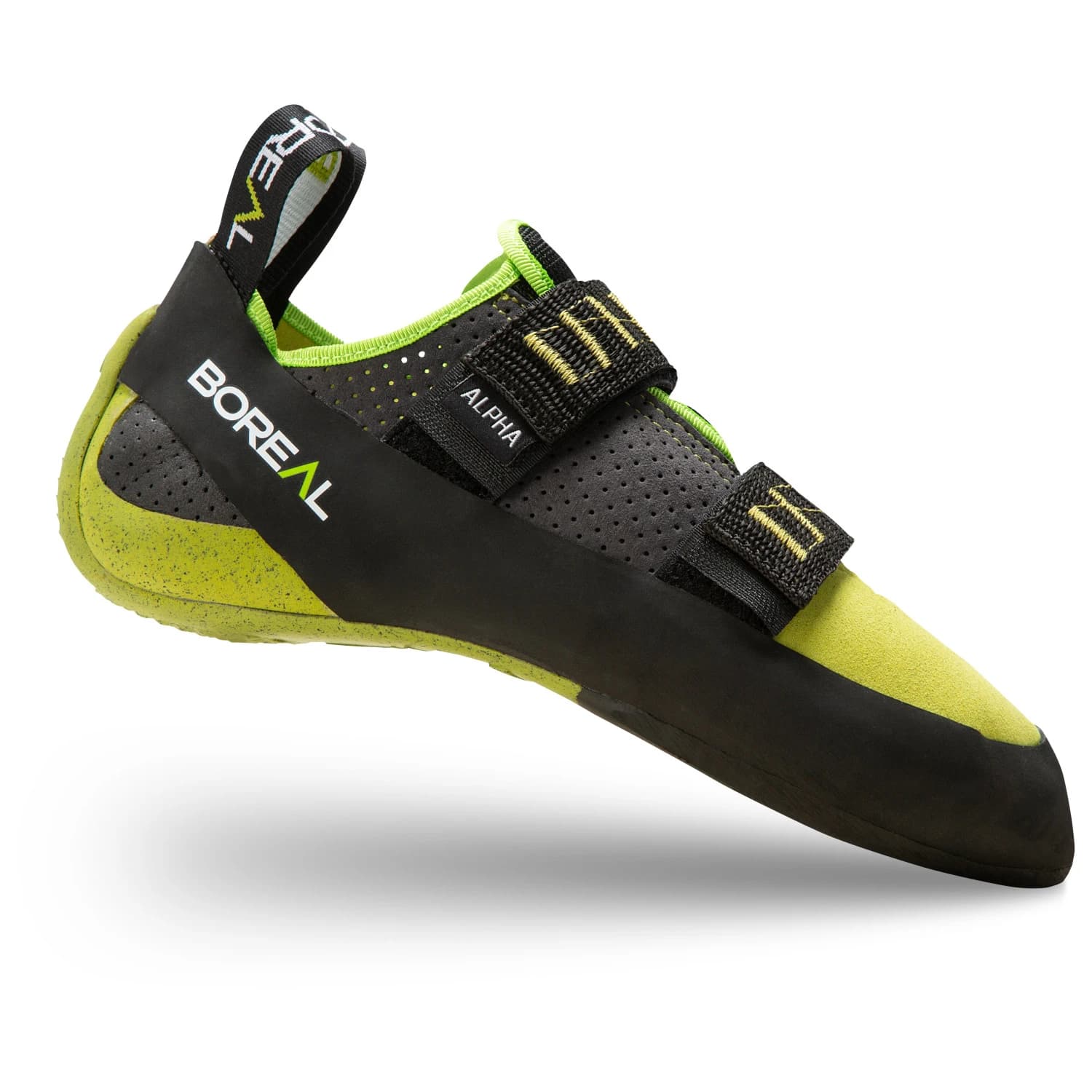 Обувки с велкро Boreal Alpha Climbing shoes - Black / Grey / Lime