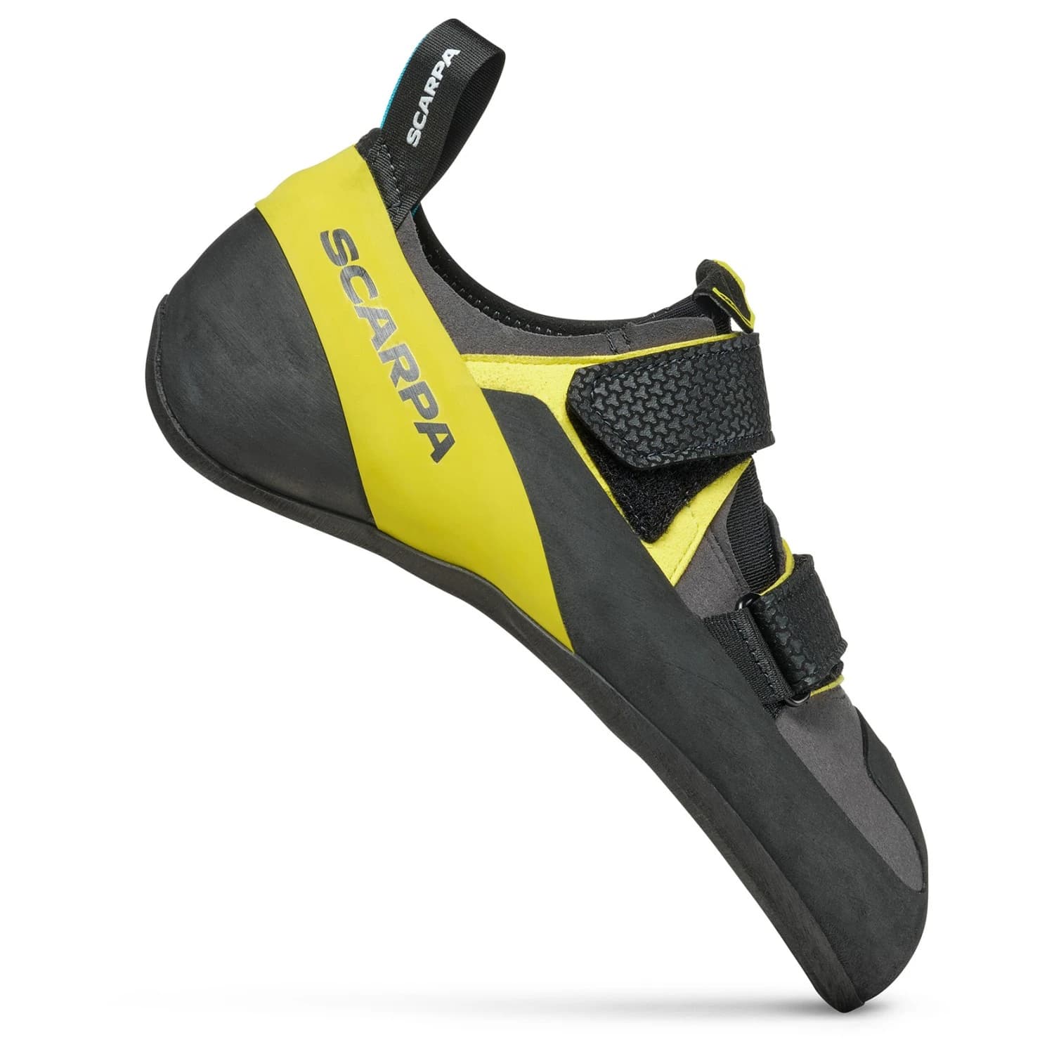 Обувки с велкро Scarpa Arpia V Climbing shoes - Shark / Yellow