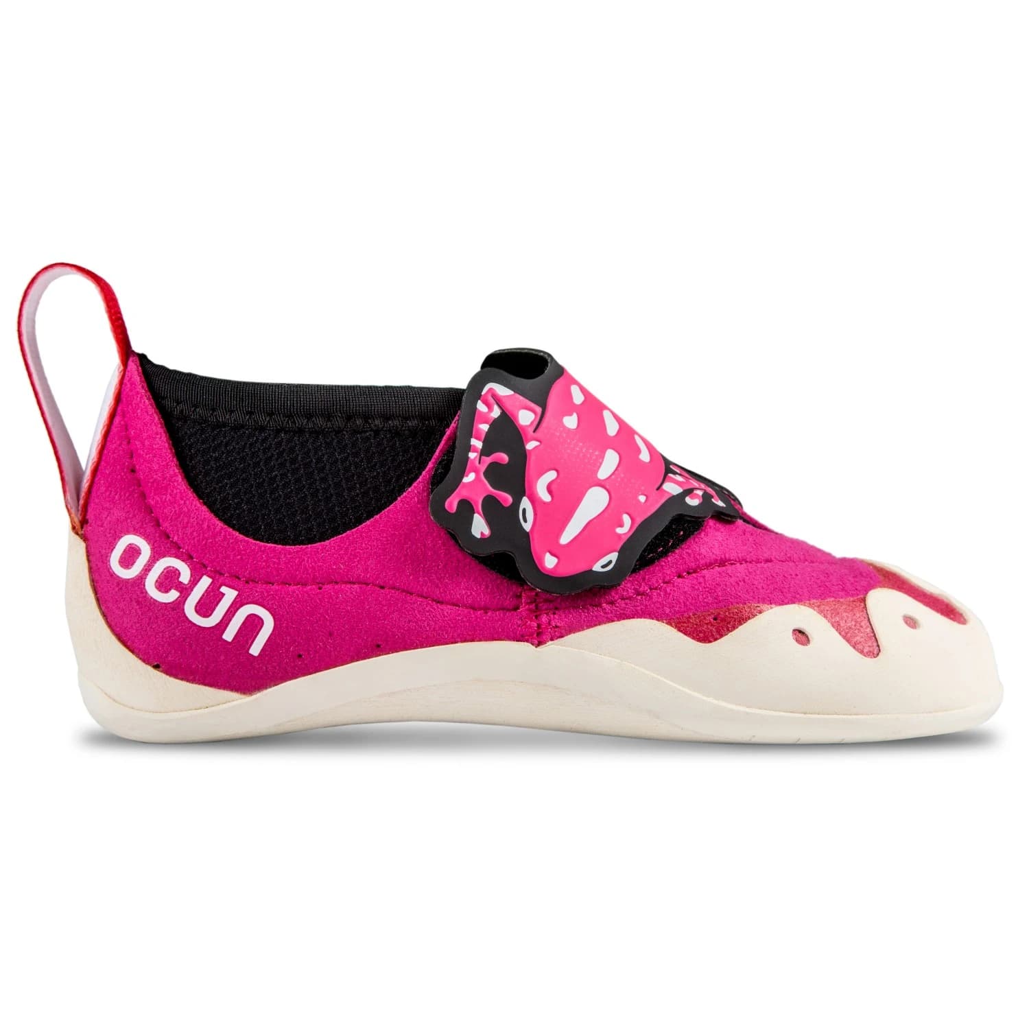 Детски обувки с велкро Ocun Kid's Ribbit Climbing shoes - Pink / Black