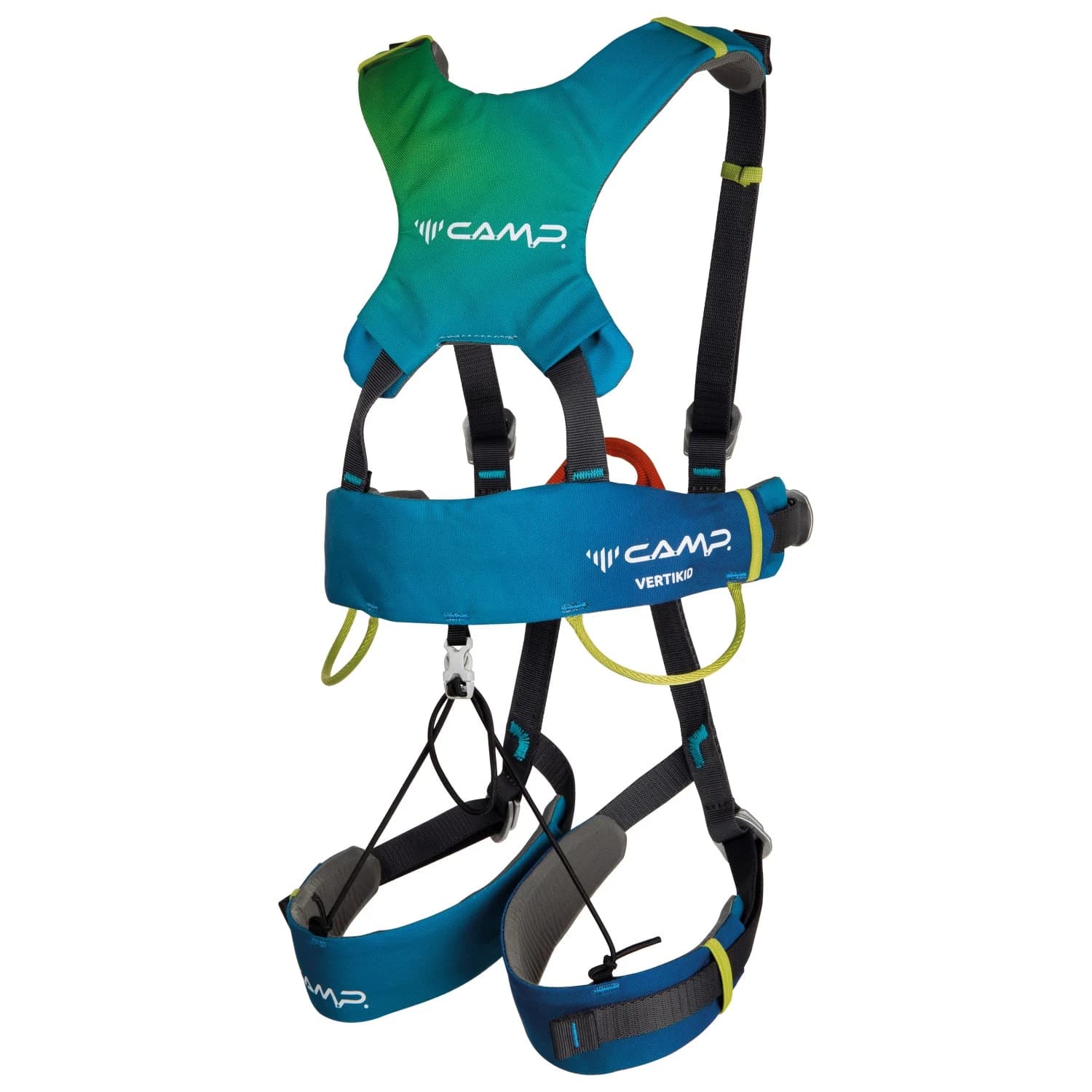 Детска сбруя за цяло тяло C.A.M.P. Vertikid Full-body harness - Blue / Lightblue / Lime