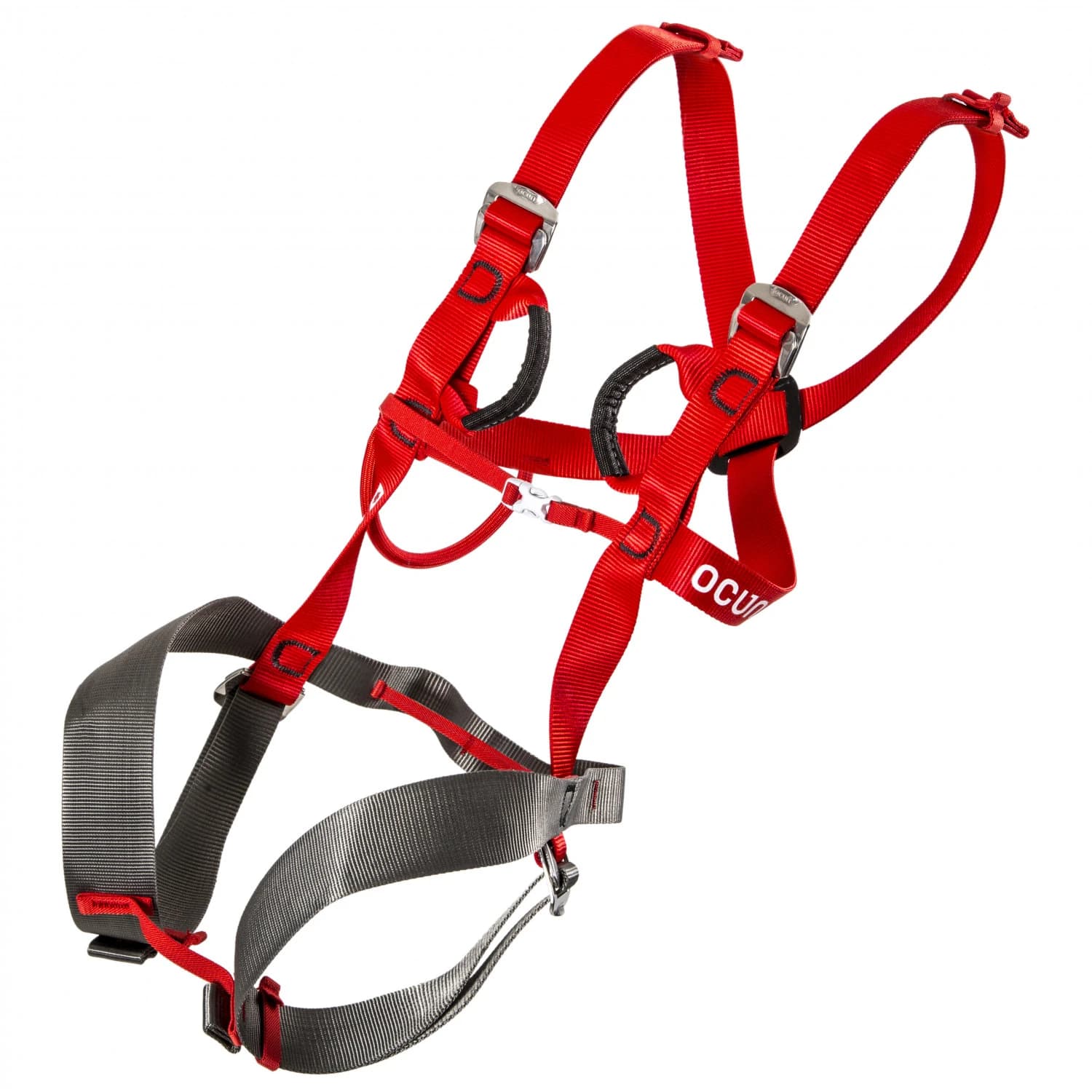 Детска сбруя за цяло тяло Ocun Kid's Mojo Full-body harness - Red / Grey