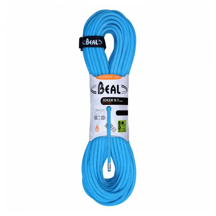 Единично въже Beal Joker 9,1 mm Golden Dry Single rope - Blue
