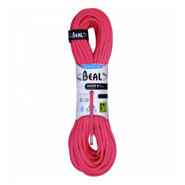 Единично въже Beal Joker 9,1 mm Golden Dry Single rope - Orange
