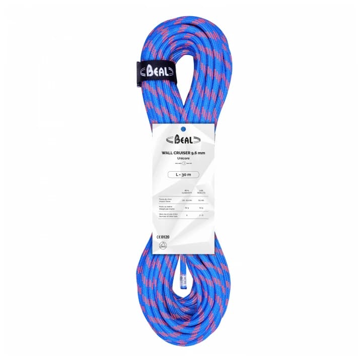 Единично въже Beal Wall Cruiser 9,6 mm Single rope - Blue