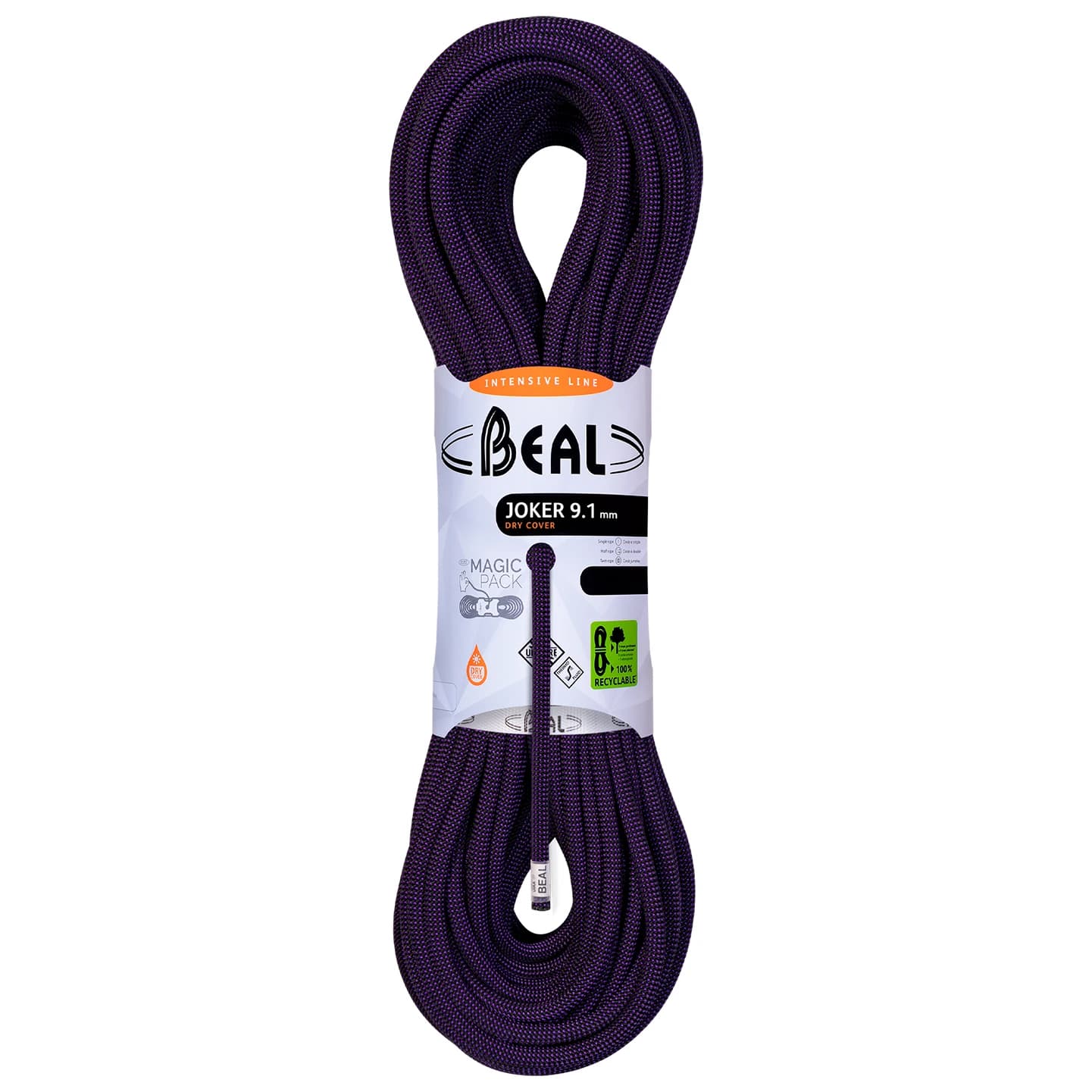 Единично въже Beal Joker 9.1mm Single rope - Violet