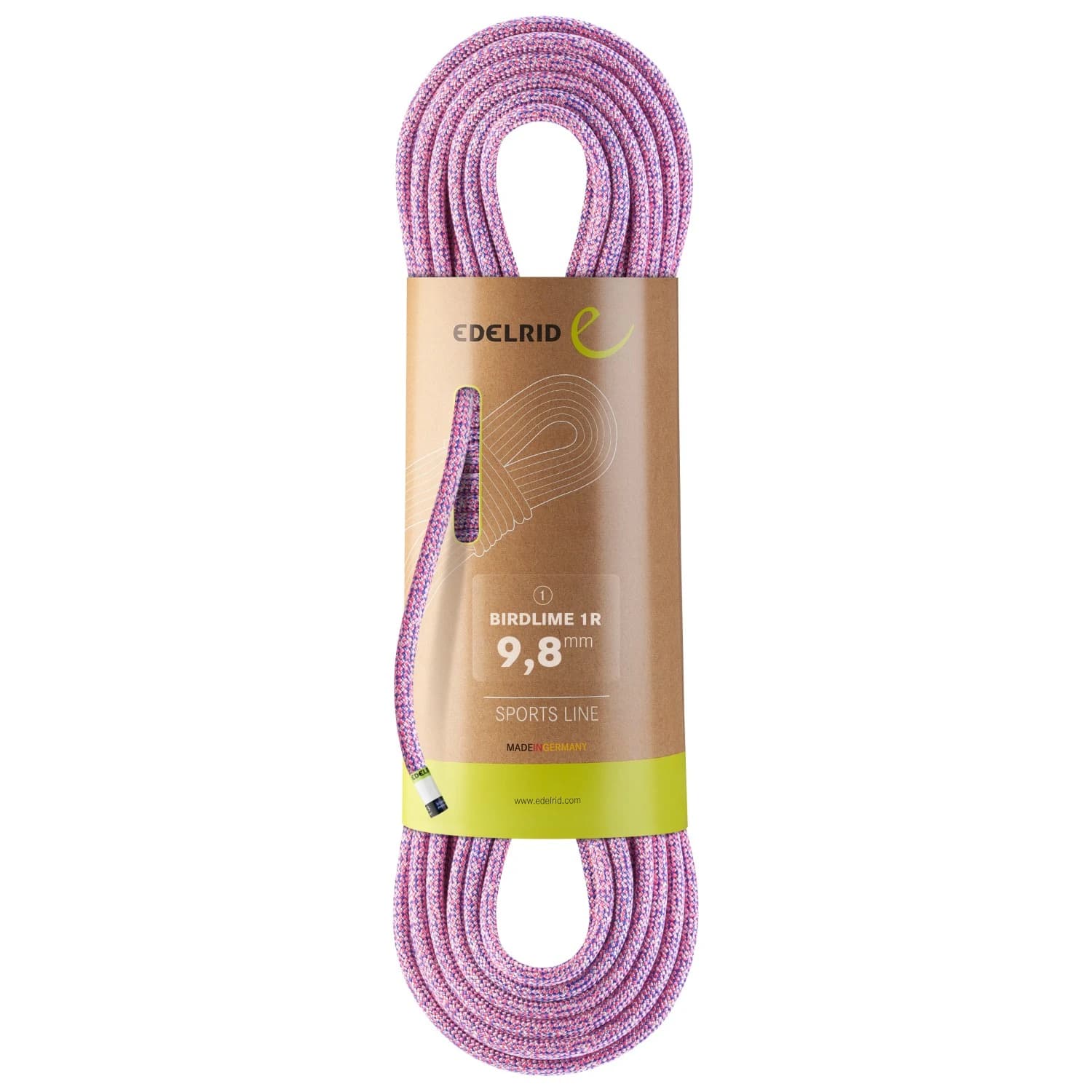 Единично въже Edelrid Birdlime 1R 9,8 Single rope - Pink / Royal