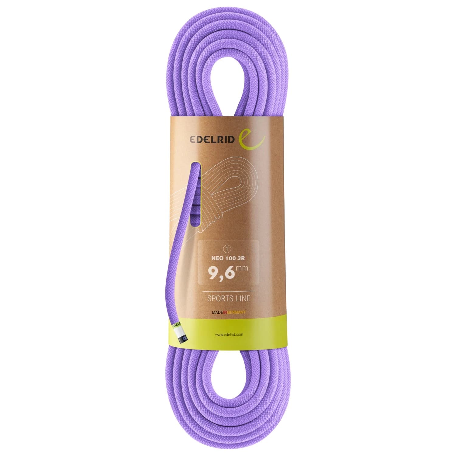 Единично въже Edelrid Neo 100 3R 9,6 Single rope - Lavender